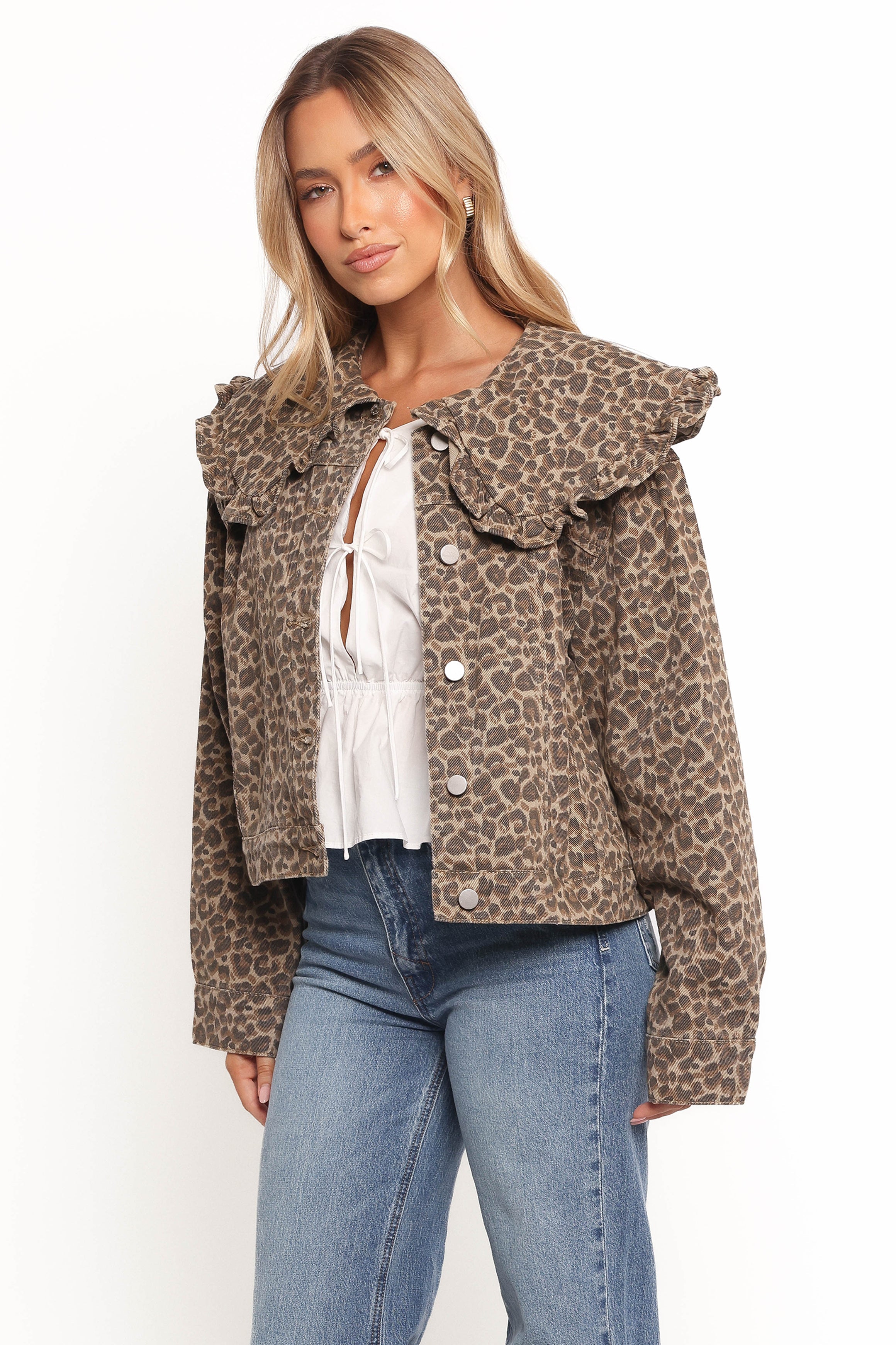 Petal and Pup USA OUTERWEAR Jaelle Leopard Print Jacket - Leopard