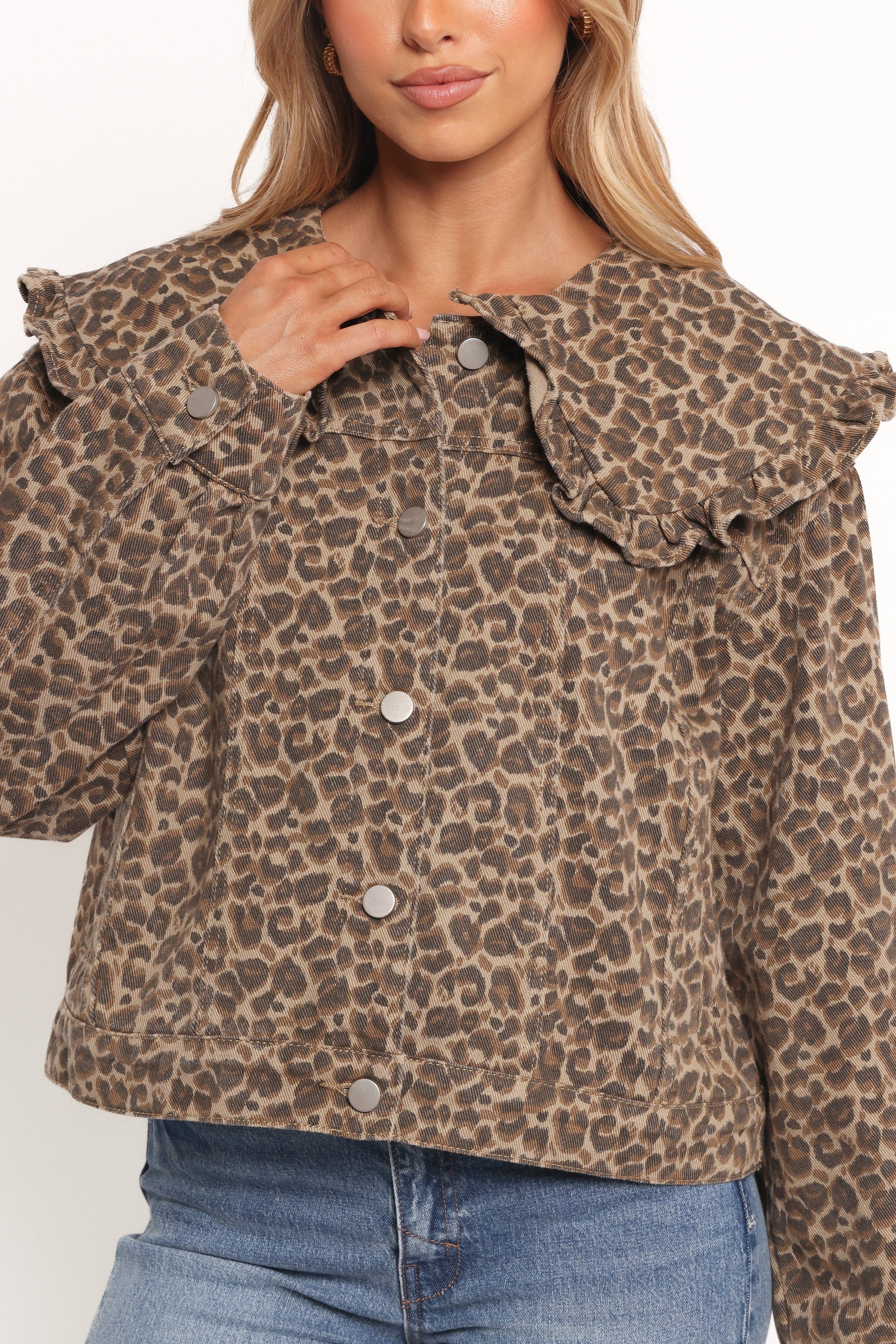 Petal and Pup USA OUTERWEAR Jaelle Leopard Print Jacket - Leopard