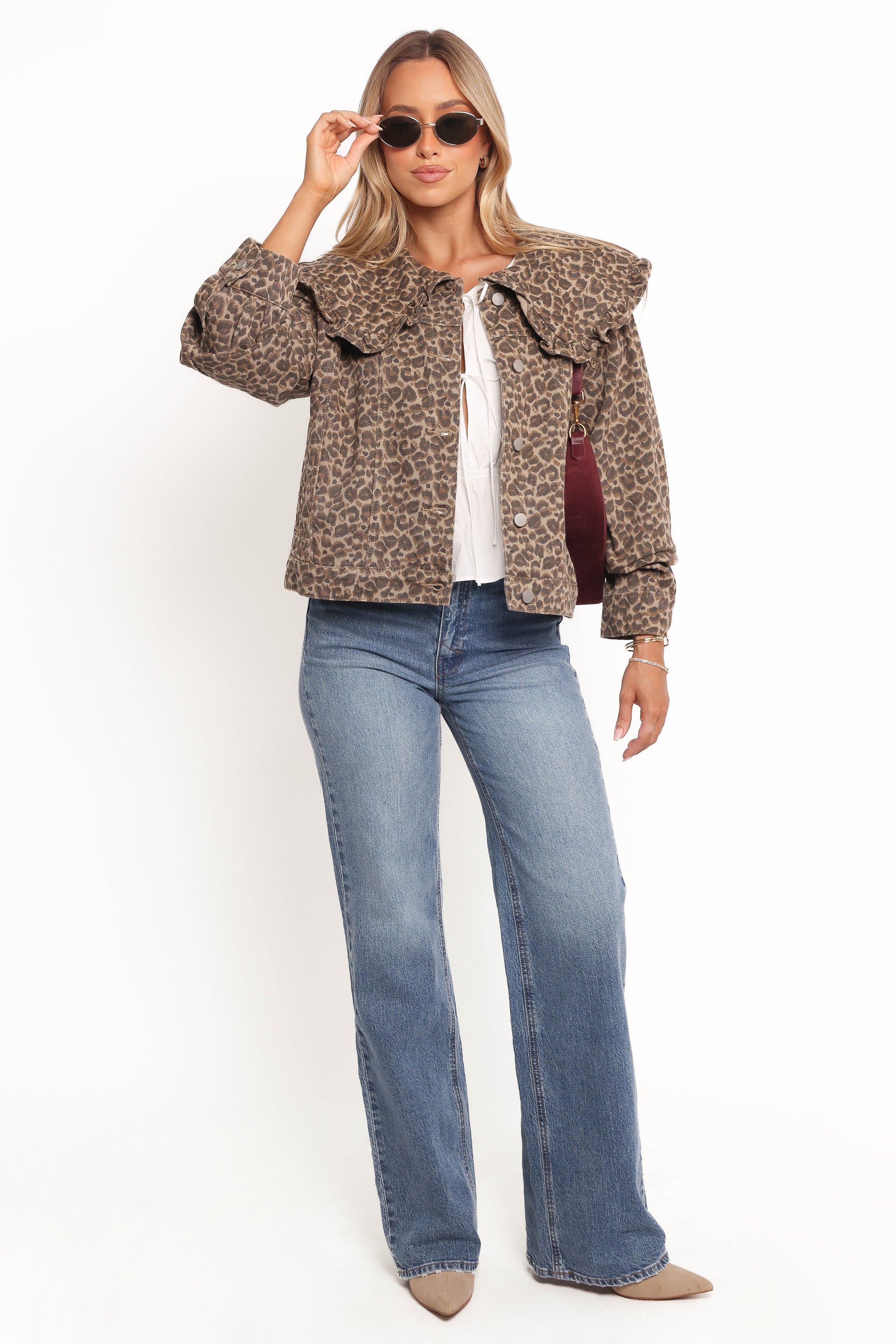 Petal and Pup USA OUTERWEAR Jaelle Leopard Print Jacket - Leopard