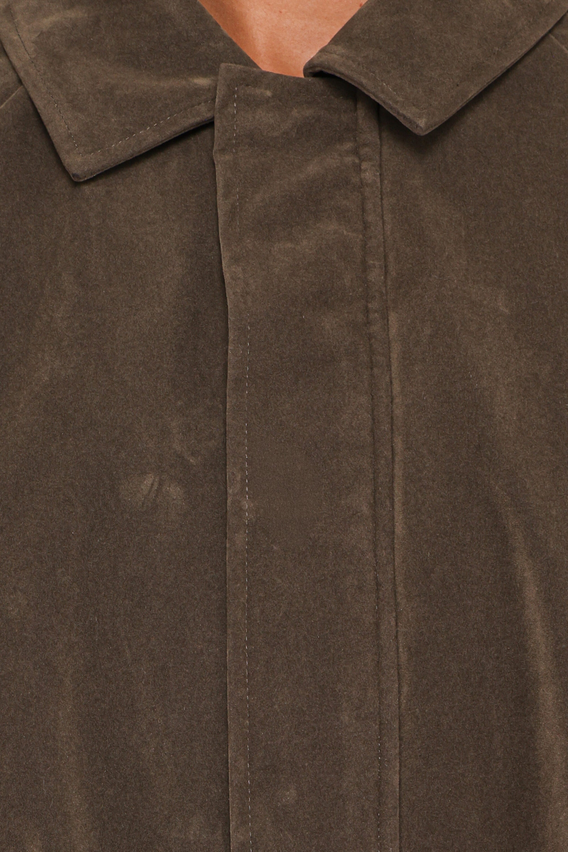 Petal and Pup USA OUTERWEAR Jensen Faux Suede Bomber Jacket - Olive