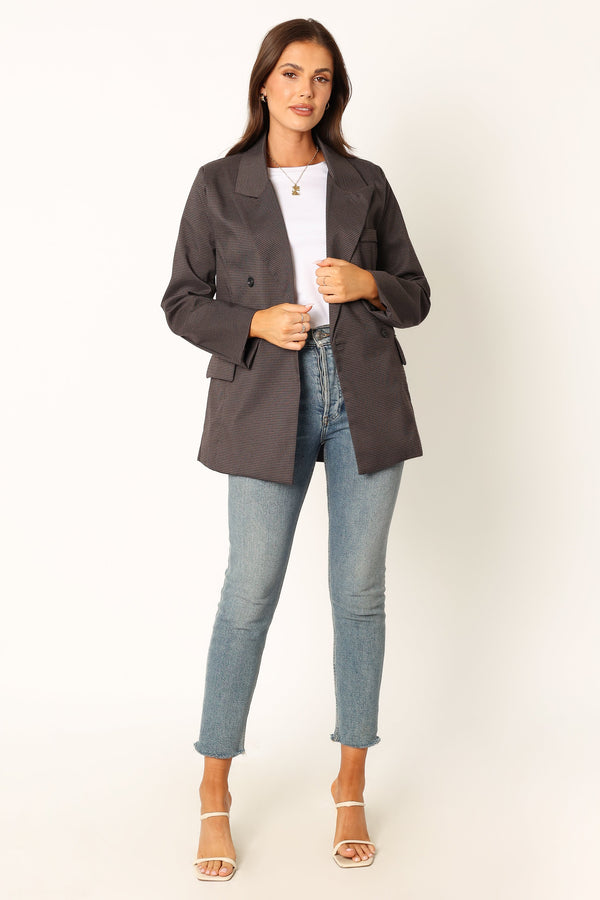 Petal and Pup USA Outerwear Juliette Blazer - Charcoal