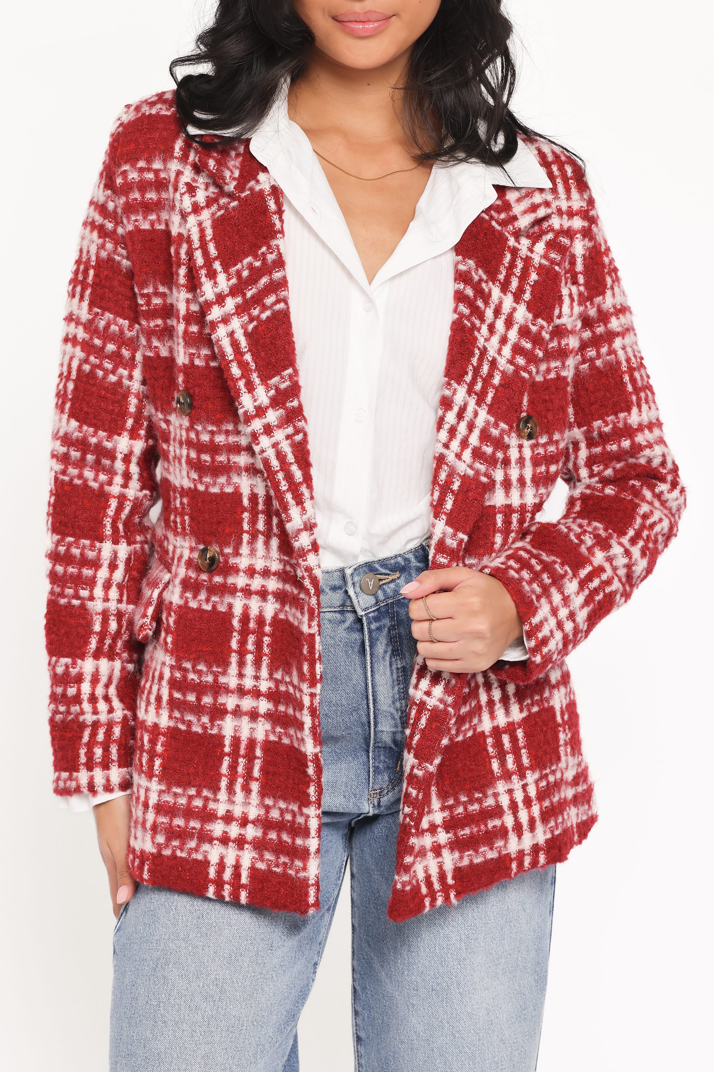 Petal and Pup USA OUTERWEAR Juliette Blazer - Red