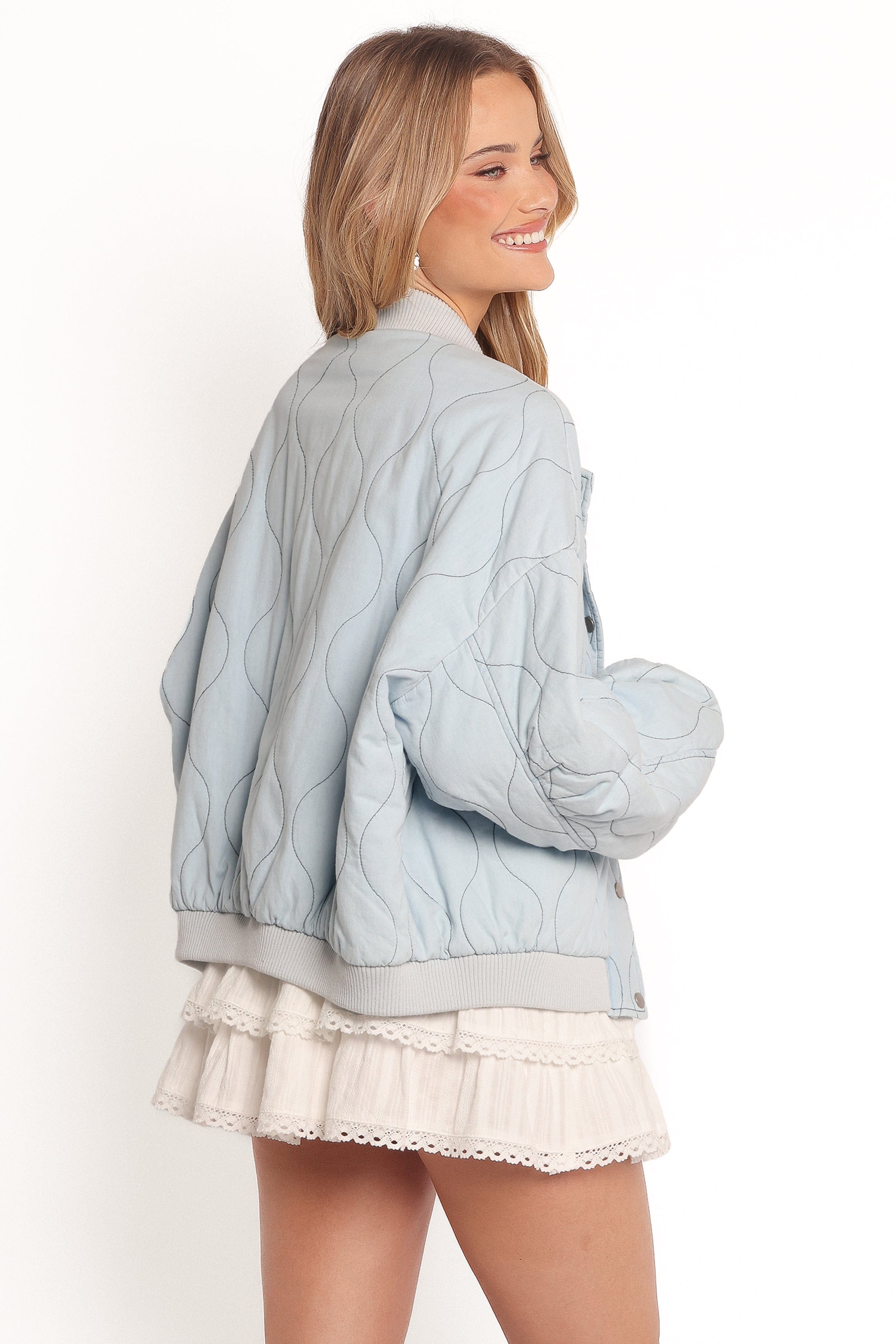 Petal and Pup USA OUTERWEAR Keah Quilted Jacket - Blue (Hold for Rack)
