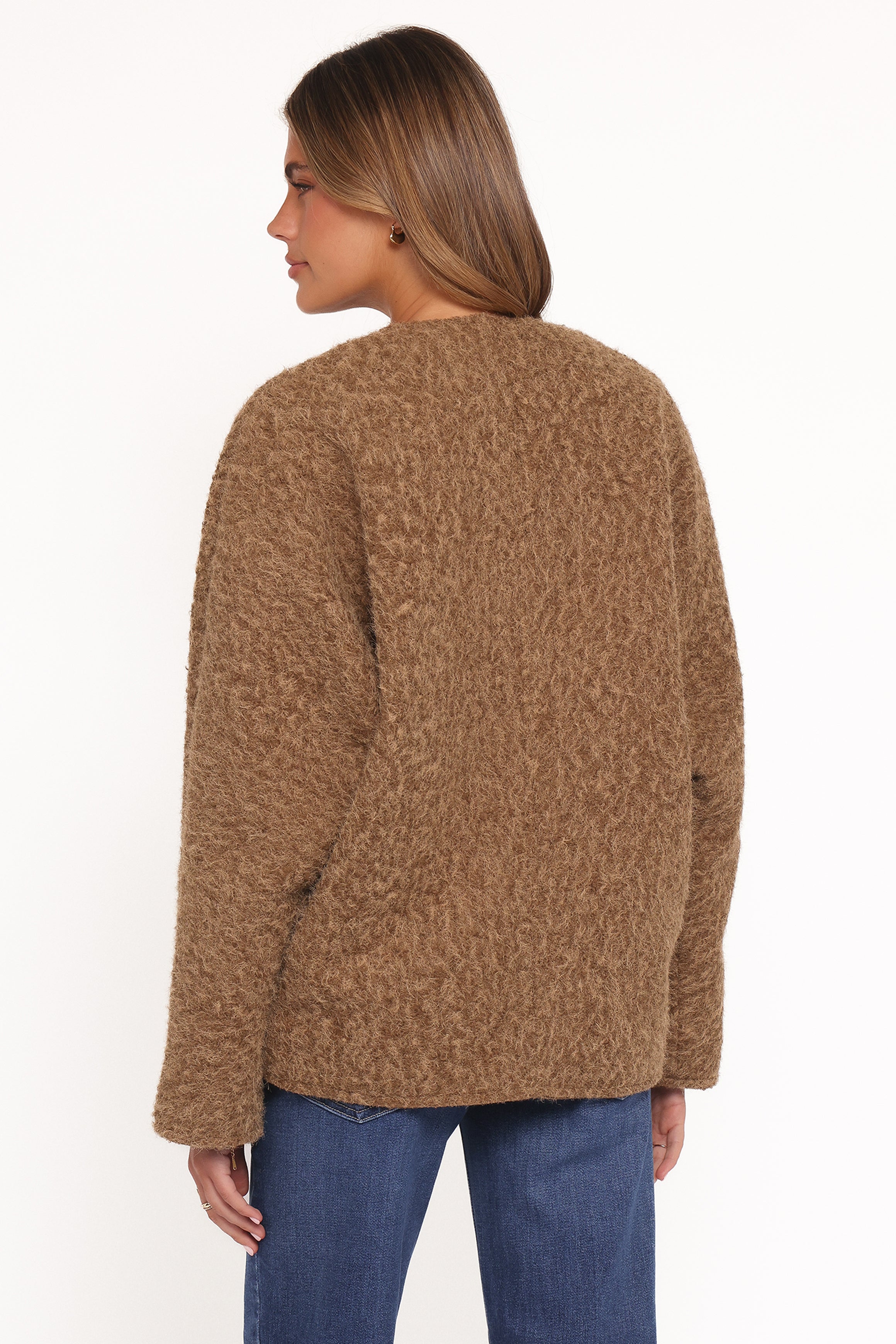 Petal and Pup USA OUTERWEAR Kimmy Bow Oversized Cardigan - Moss