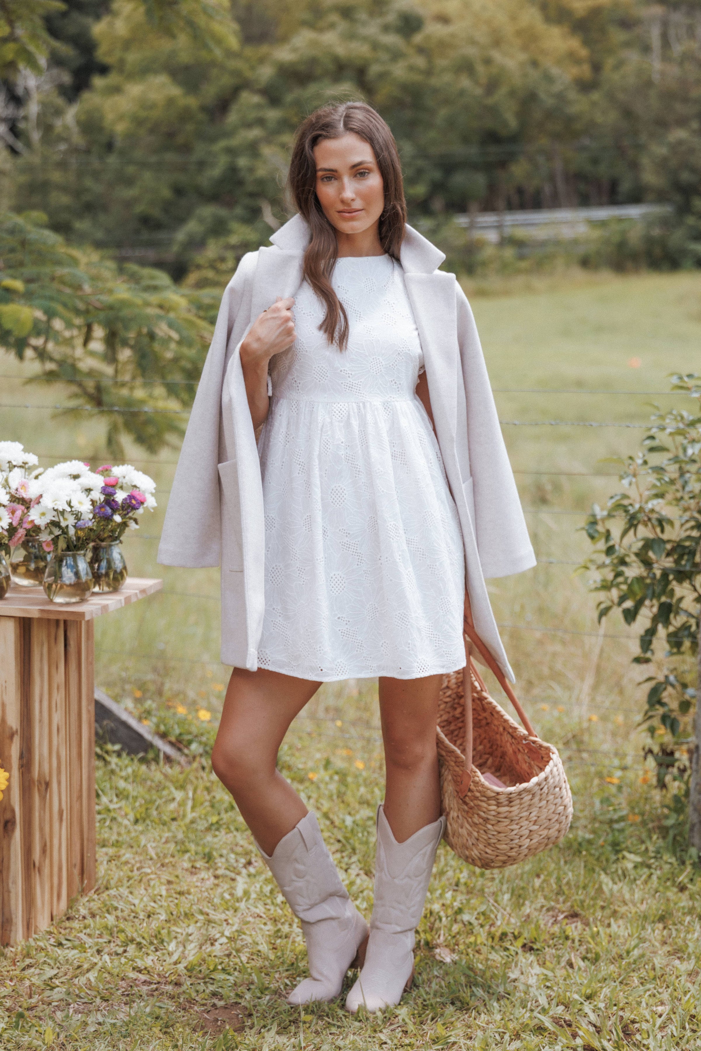 Petal and Pup USA OUTERWEAR Kirsten Coatigan - Grey