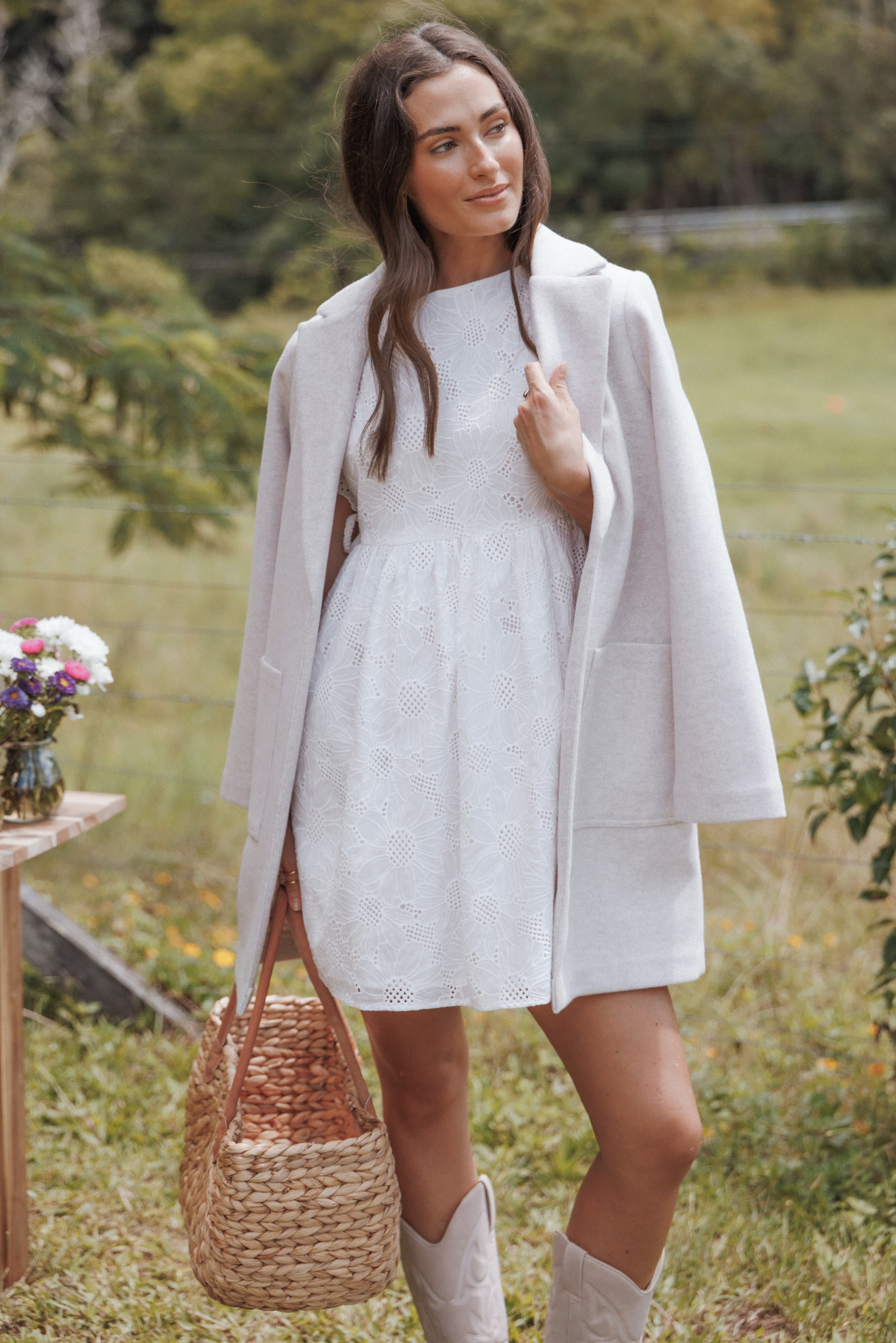 Petal and Pup USA OUTERWEAR Kirsten Coatigan - Grey