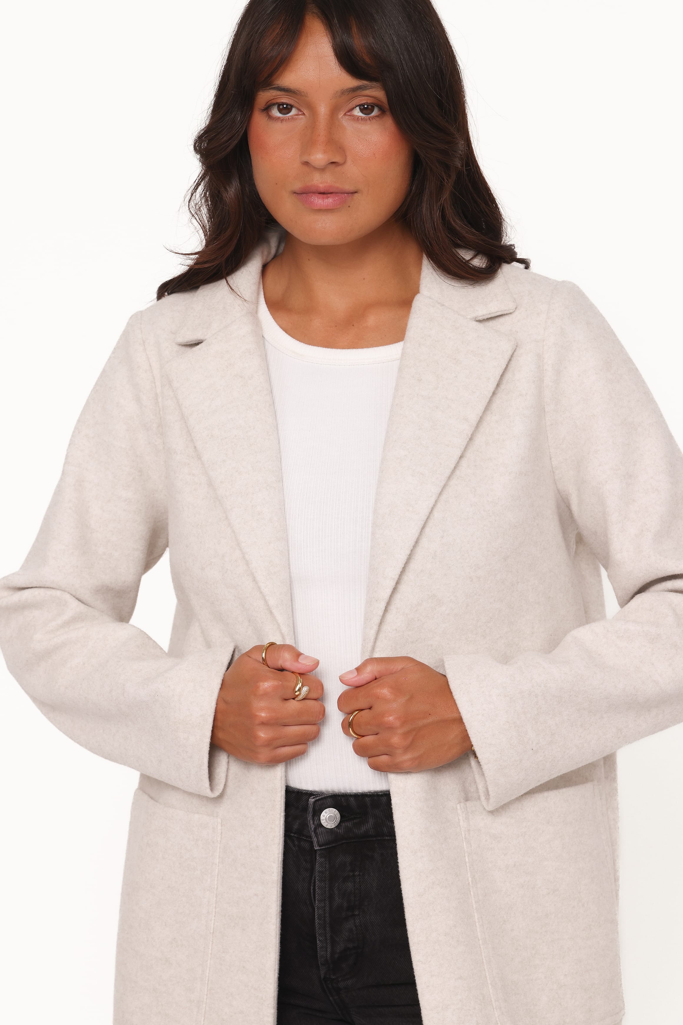 Petal and Pup USA OUTERWEAR Kirsten Coatigan - Grey
