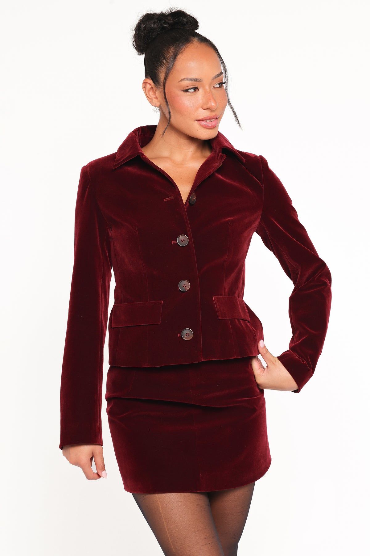 burgundy boutique dress 7481 Burgundy / 12 main image 0