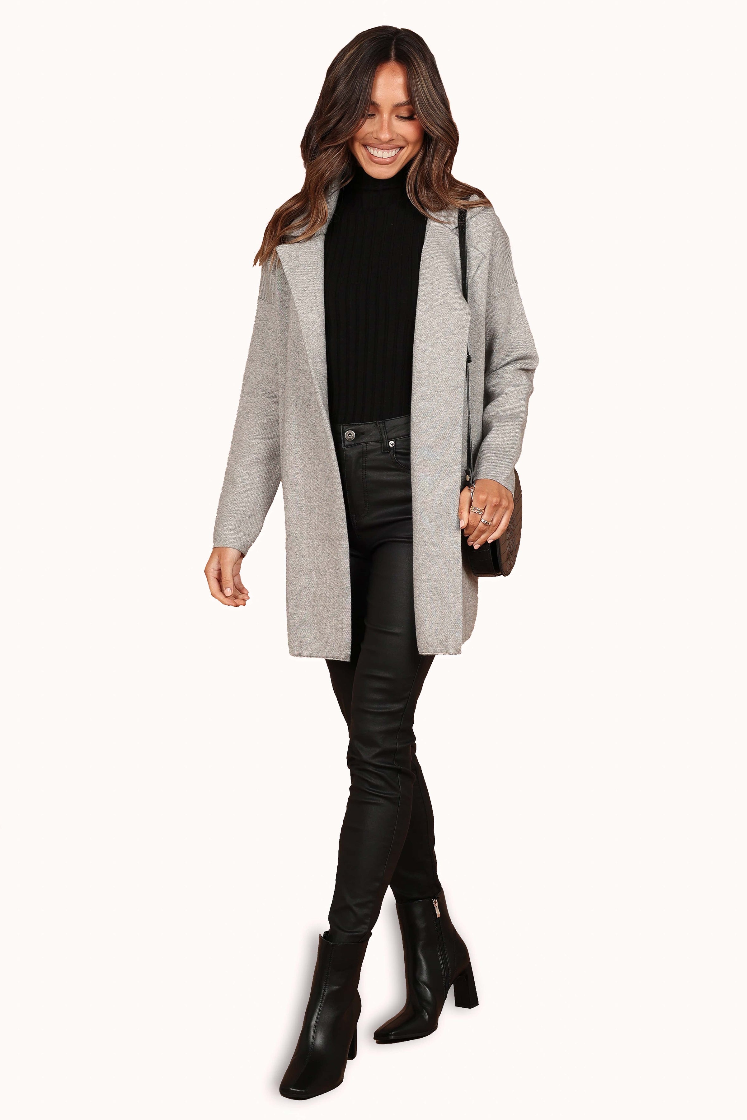 Petal and Pup USA OUTERWEAR Lenore Coatigan - Grey