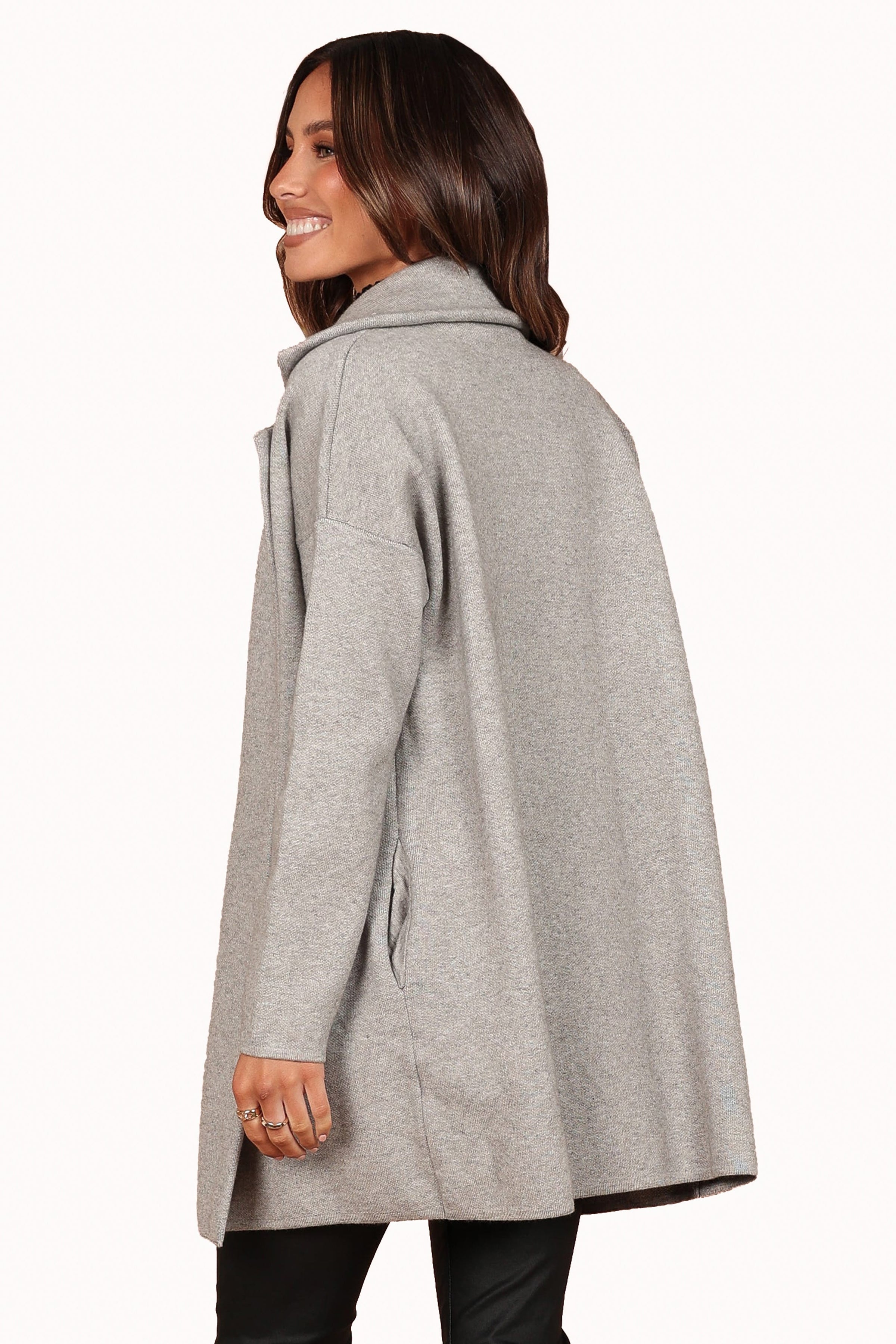 Petal and Pup USA OUTERWEAR Lenore Coatigan - Grey