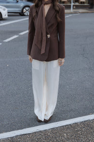 Petal and Pup USA OUTERWEAR Leo Blazer - Chocolate Brown