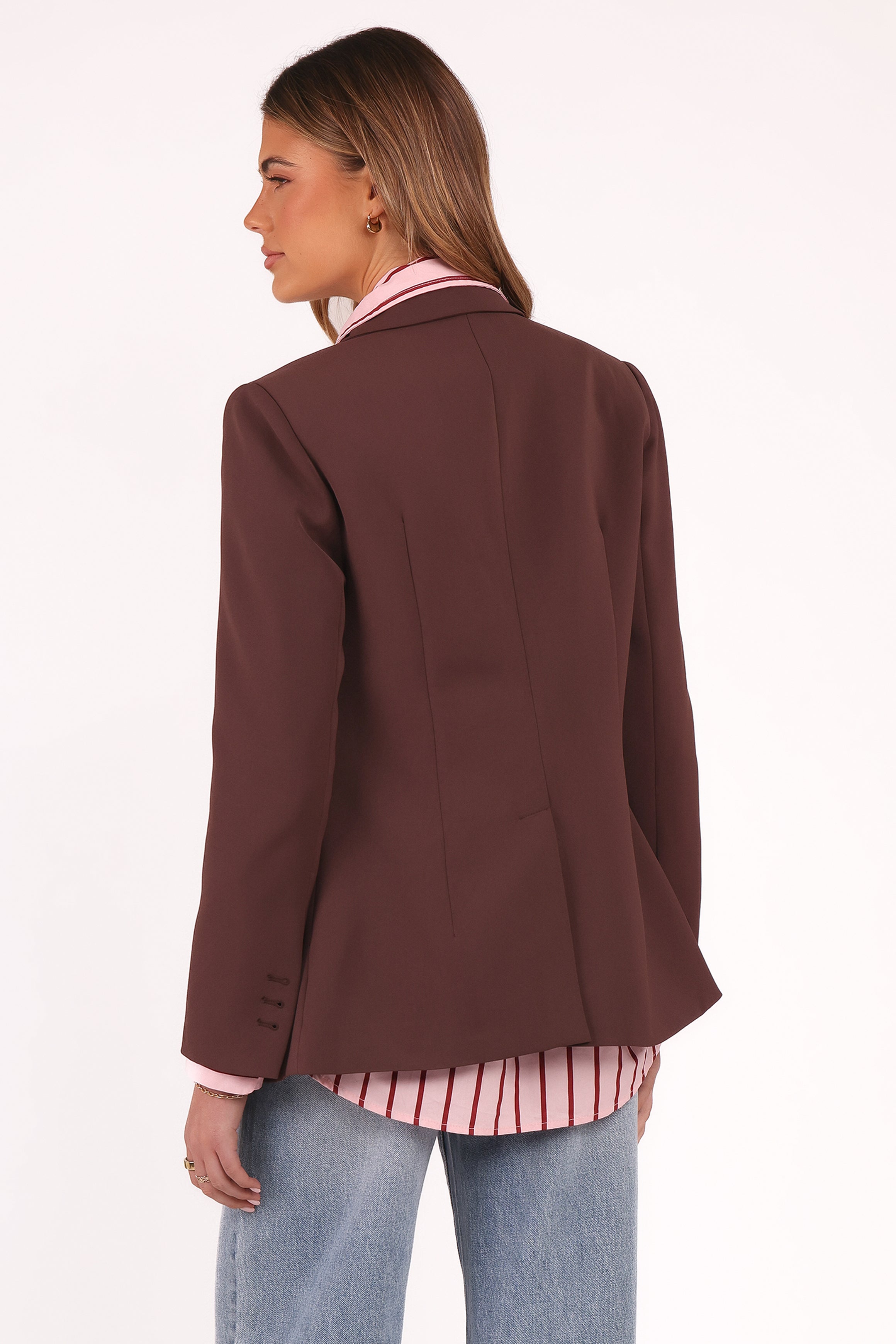 Petal and Pup USA OUTERWEAR Leo Blazer - Chocolate Brown