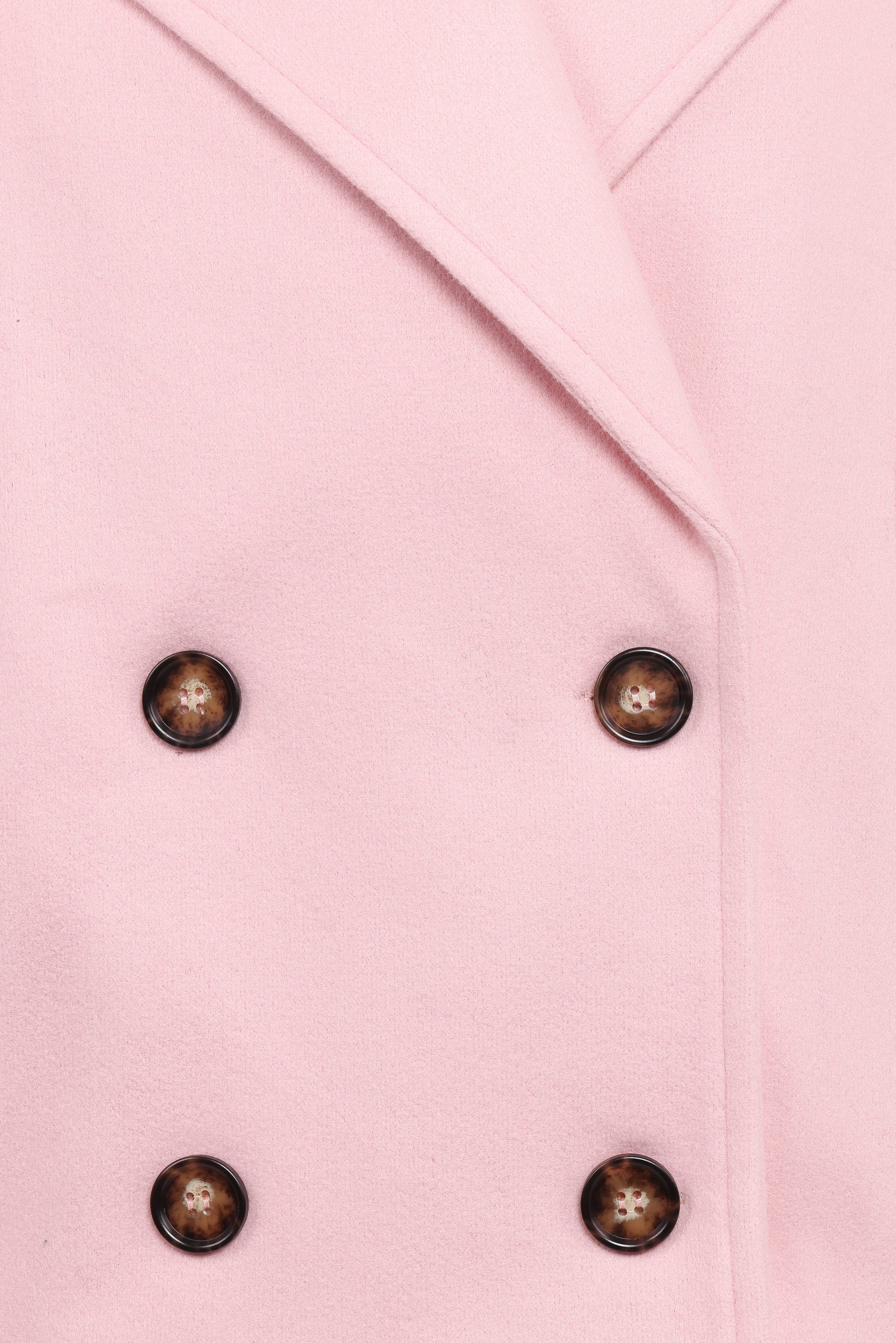 Petal and Pup USA OUTERWEAR Lindy Cropped Coat - Baby Pink