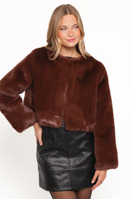 Petal and Pup USA OUTERWEAR Minnie Jacket - Chocolate