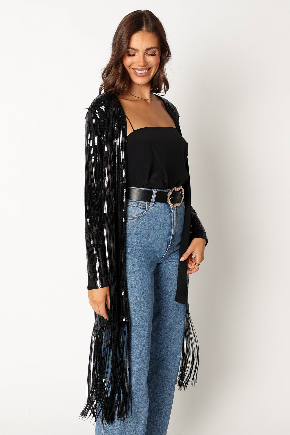 Anita Sequined Duster Jacket