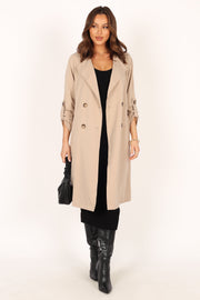 Petal and Pup USA OUTERWEAR Montana Trench Coat - Beige