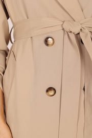 Petal and Pup USA OUTERWEAR Montana Trench Coat - Beige