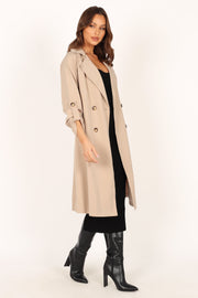 Petal and Pup USA OUTERWEAR Montana Trench Coat - Beige