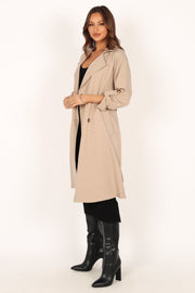 Petal and Pup USA OUTERWEAR Montana Trench Coat - Beige