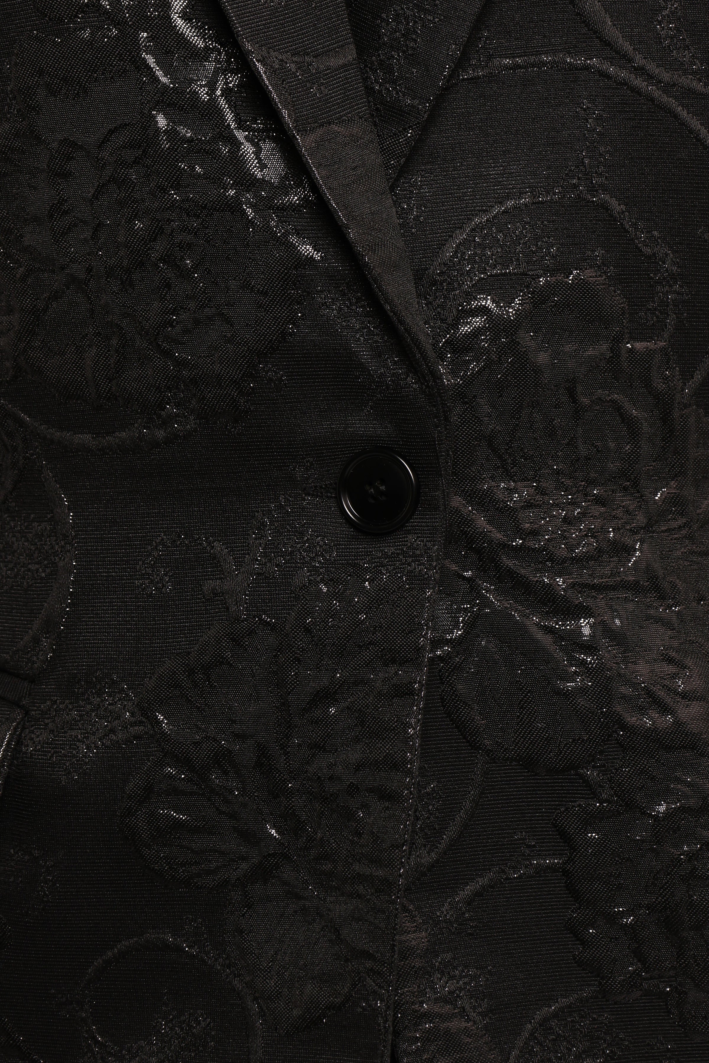 Petal and Pup USA OUTERWEAR Mossie Jacquard Blazer - Black