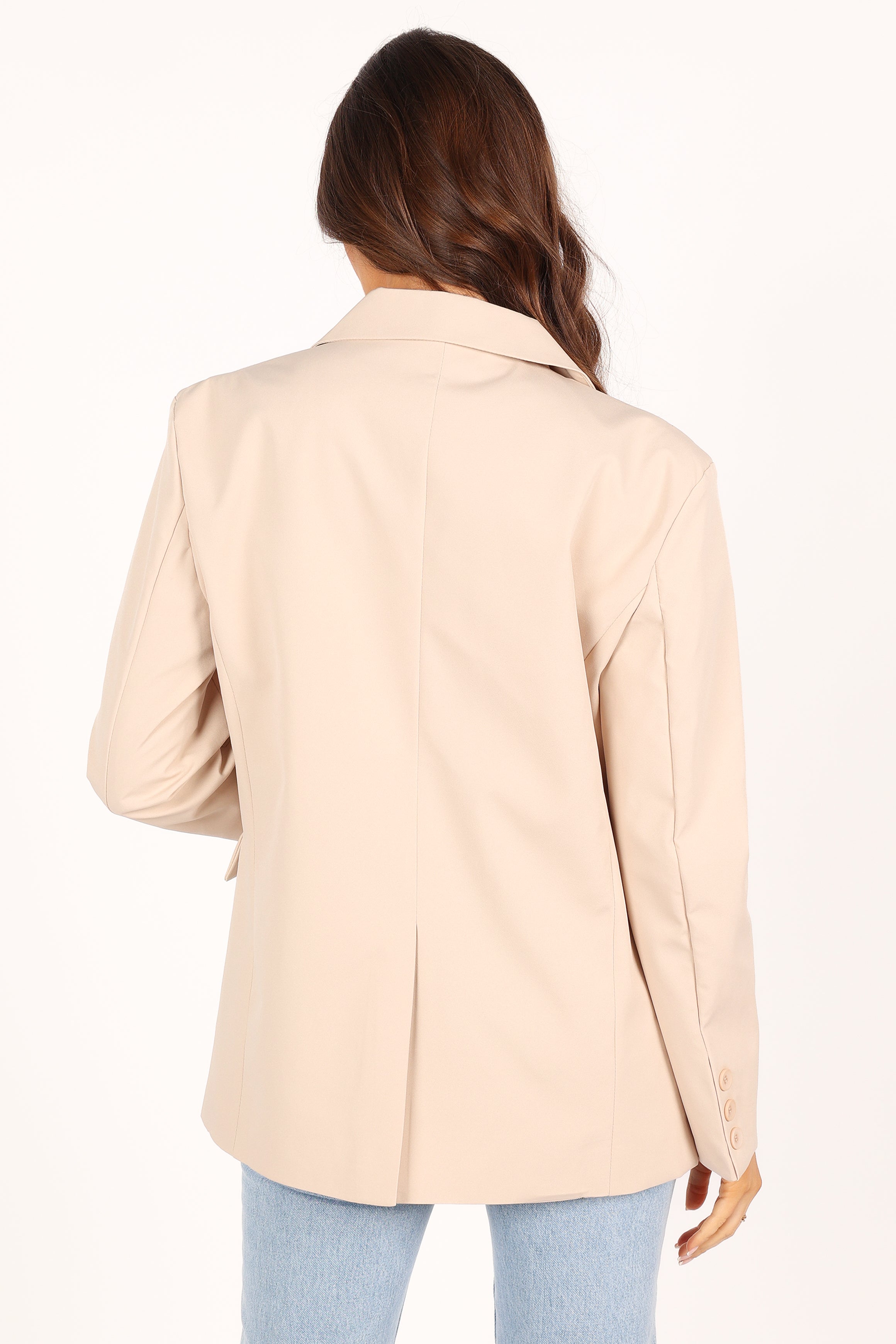 Petal and Pup USA Outerwear Myla Single Button Blazer - Cream