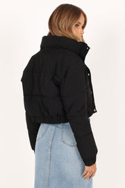 Petal and Pup USA Outerwear Nora Puffer Jacket - Black