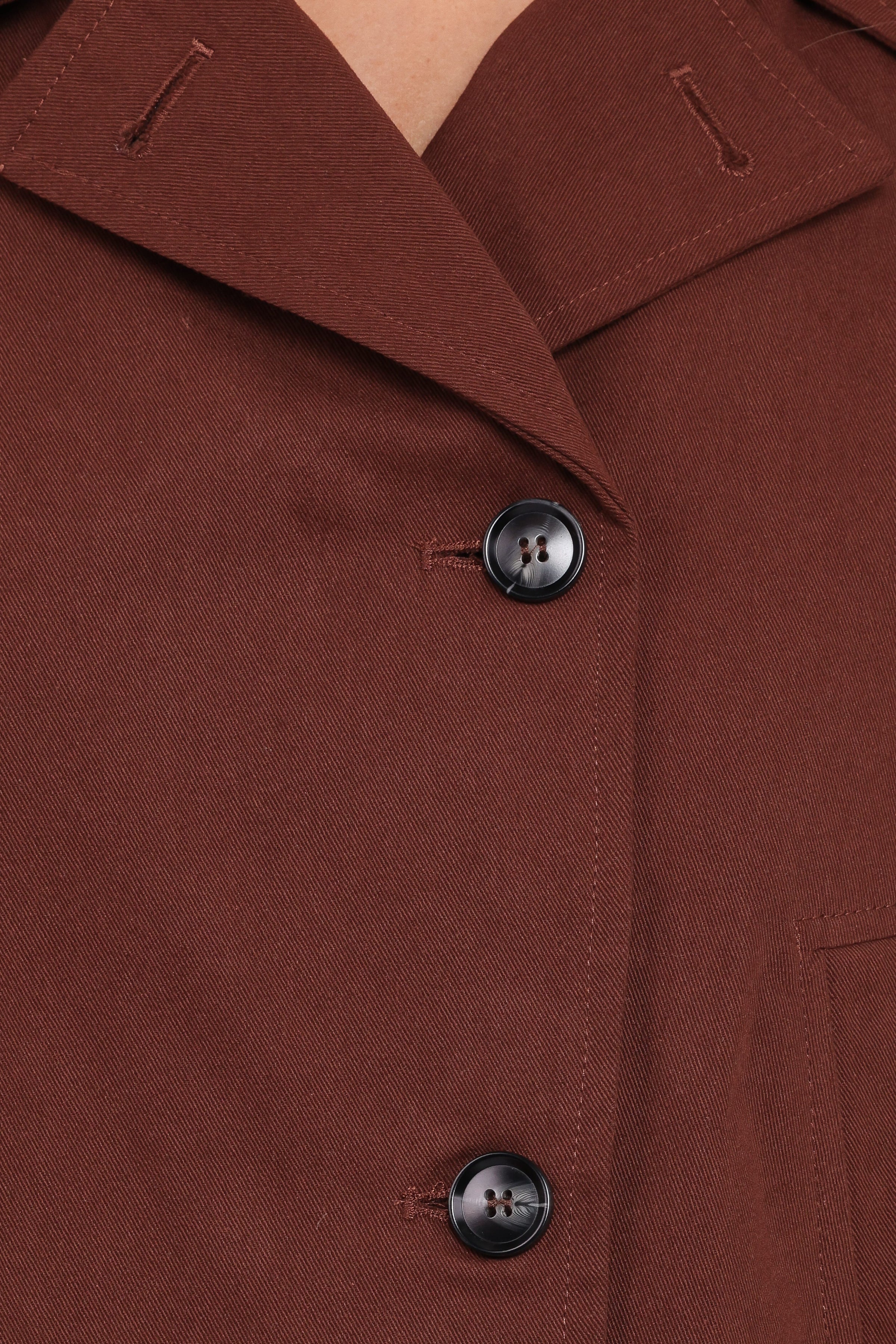 Petal and Pup USA OUTERWEAR Notion Cropped Trench - Espresso