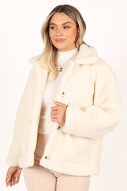 Rylee Zip Front Jacket - Beige - Petal & Pup USA