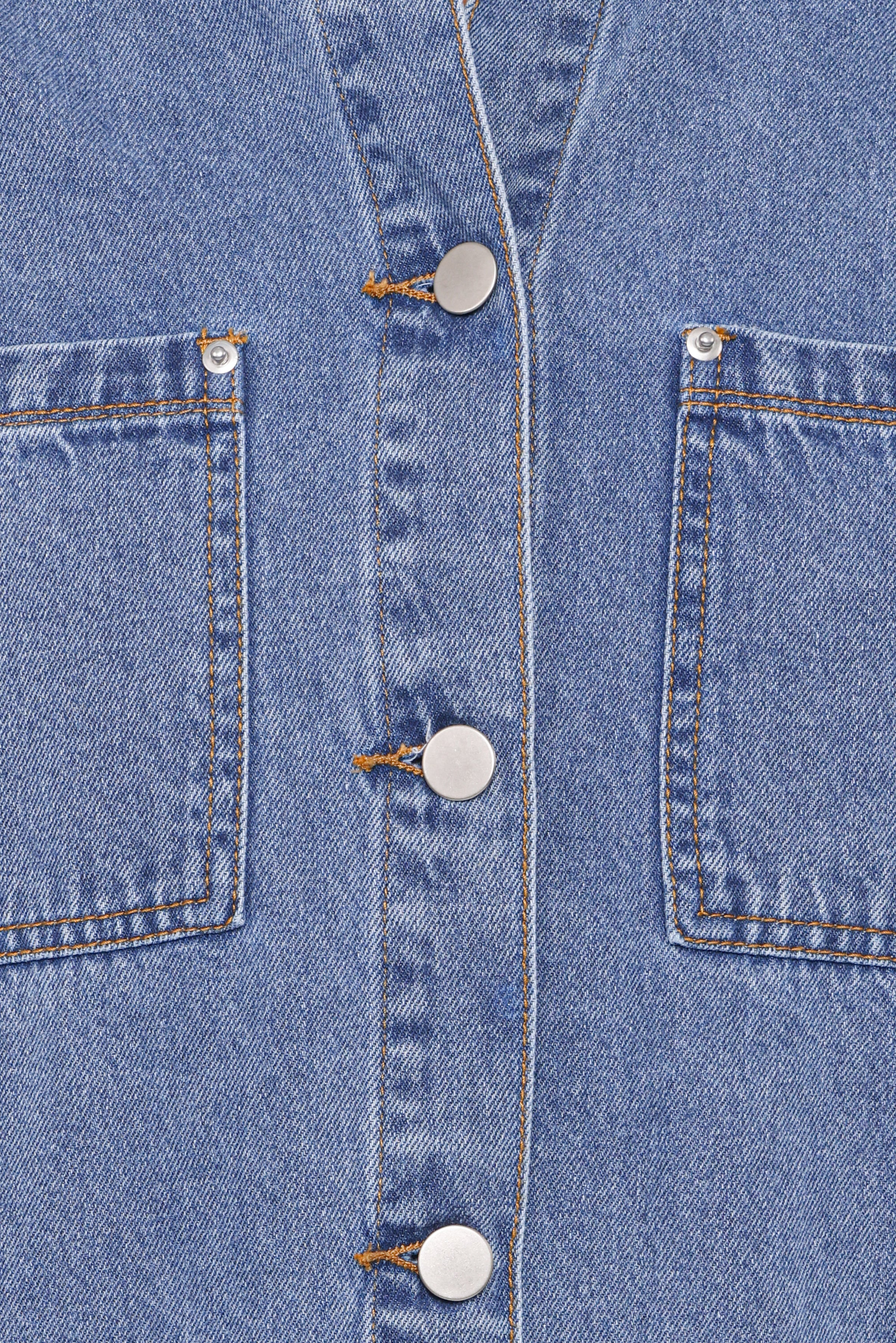 Petal and Pup USA OUTERWEAR Remy Denim Utility Jacket - Medium Wash