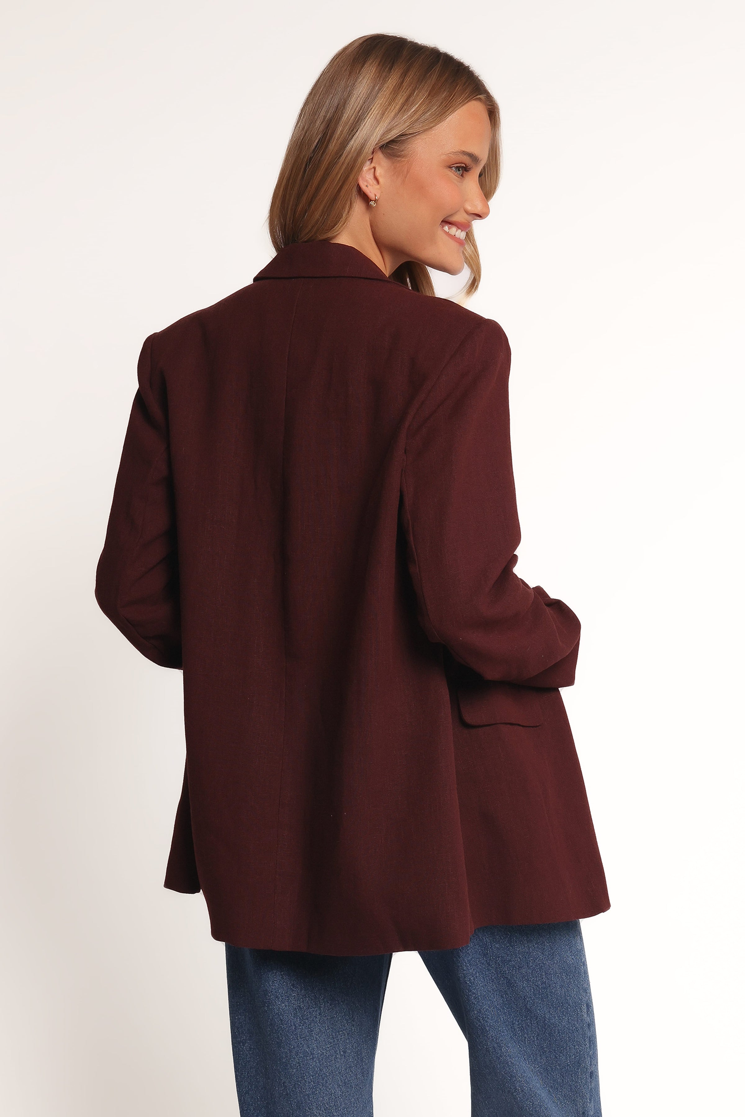 Petal and Pup USA OUTERWEAR Rhodes Oversized Blazer - Espresso