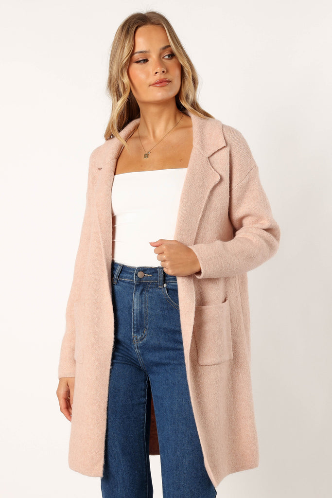 Blush coatigan store