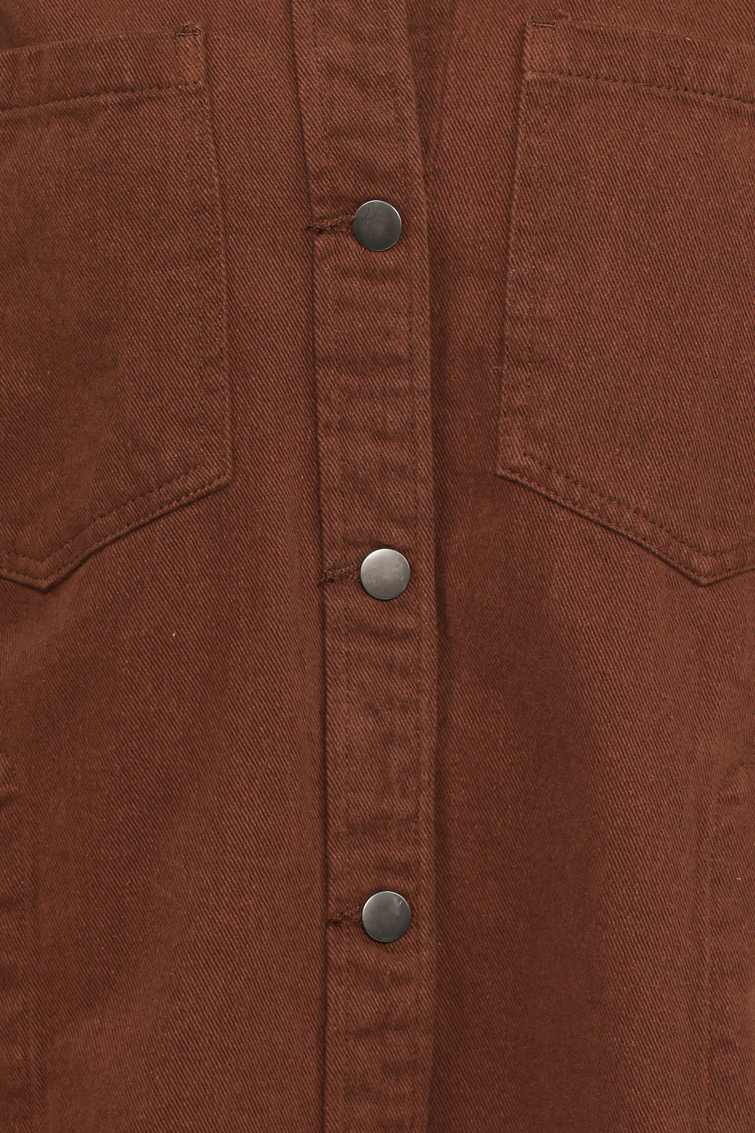 Petal and Pup USA OUTERWEAR Toto Denim Shacket - Chocolate Brown