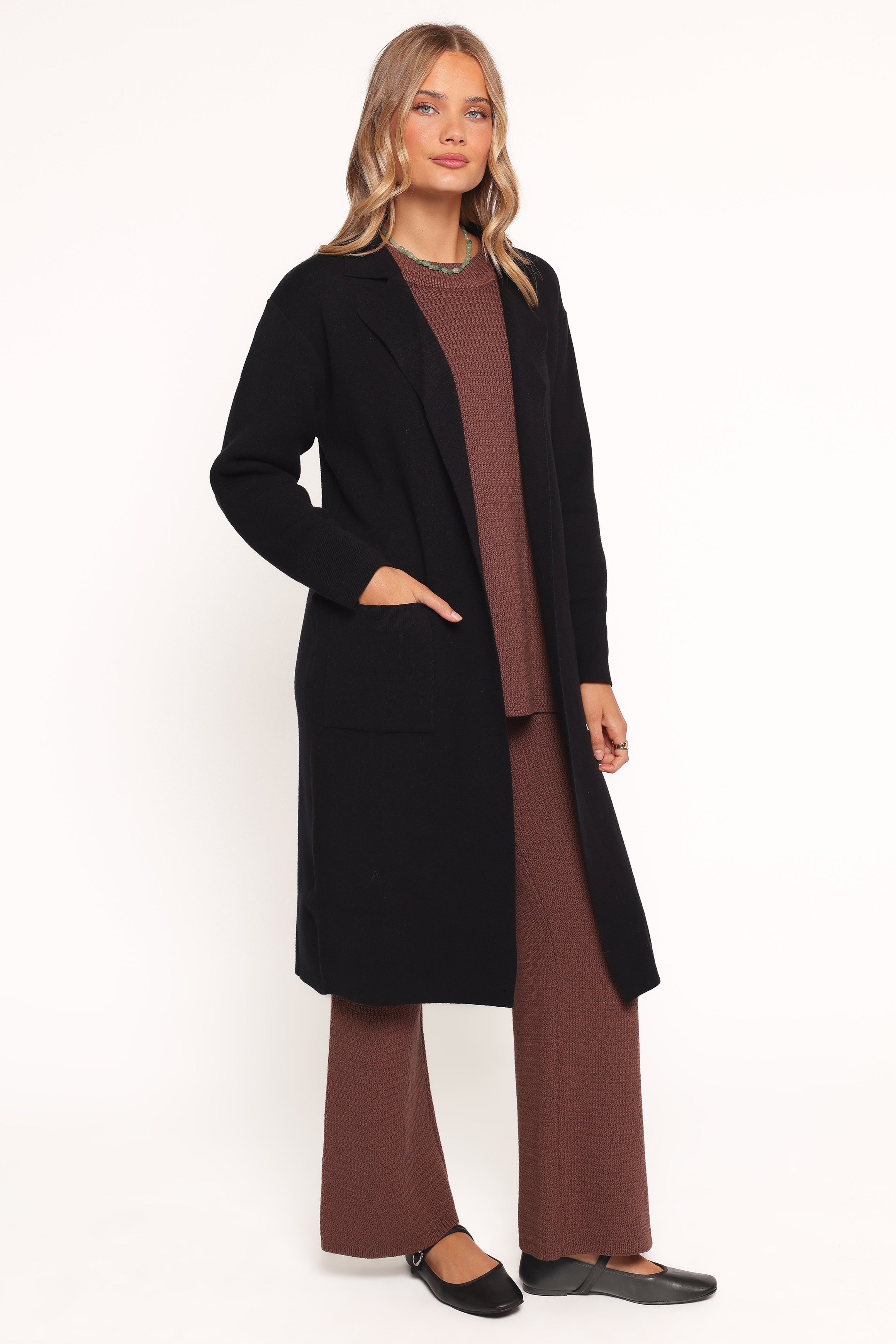 Petal and Pup USA OUTERWEAR Venda Coatigan - Black