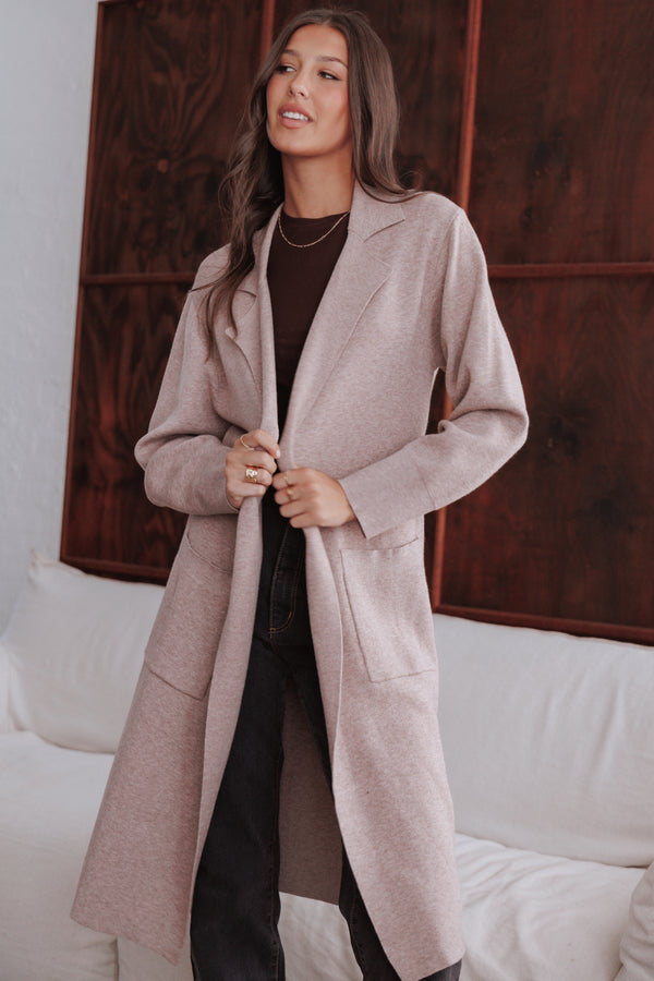 Petal and Pup USA OUTERWEAR Venda Coatigan - Light Brown