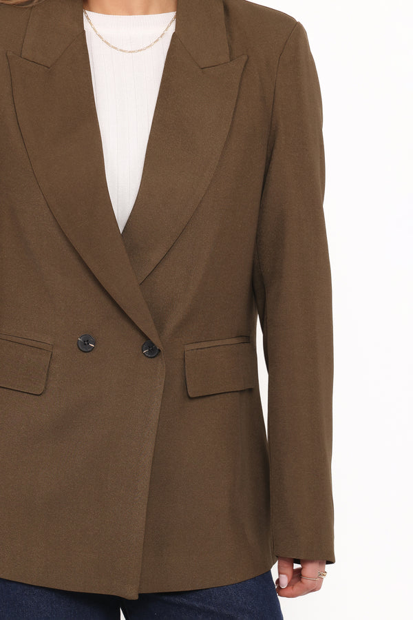 Petal and Pup USA OUTERWEAR Viper Blazer - Olive