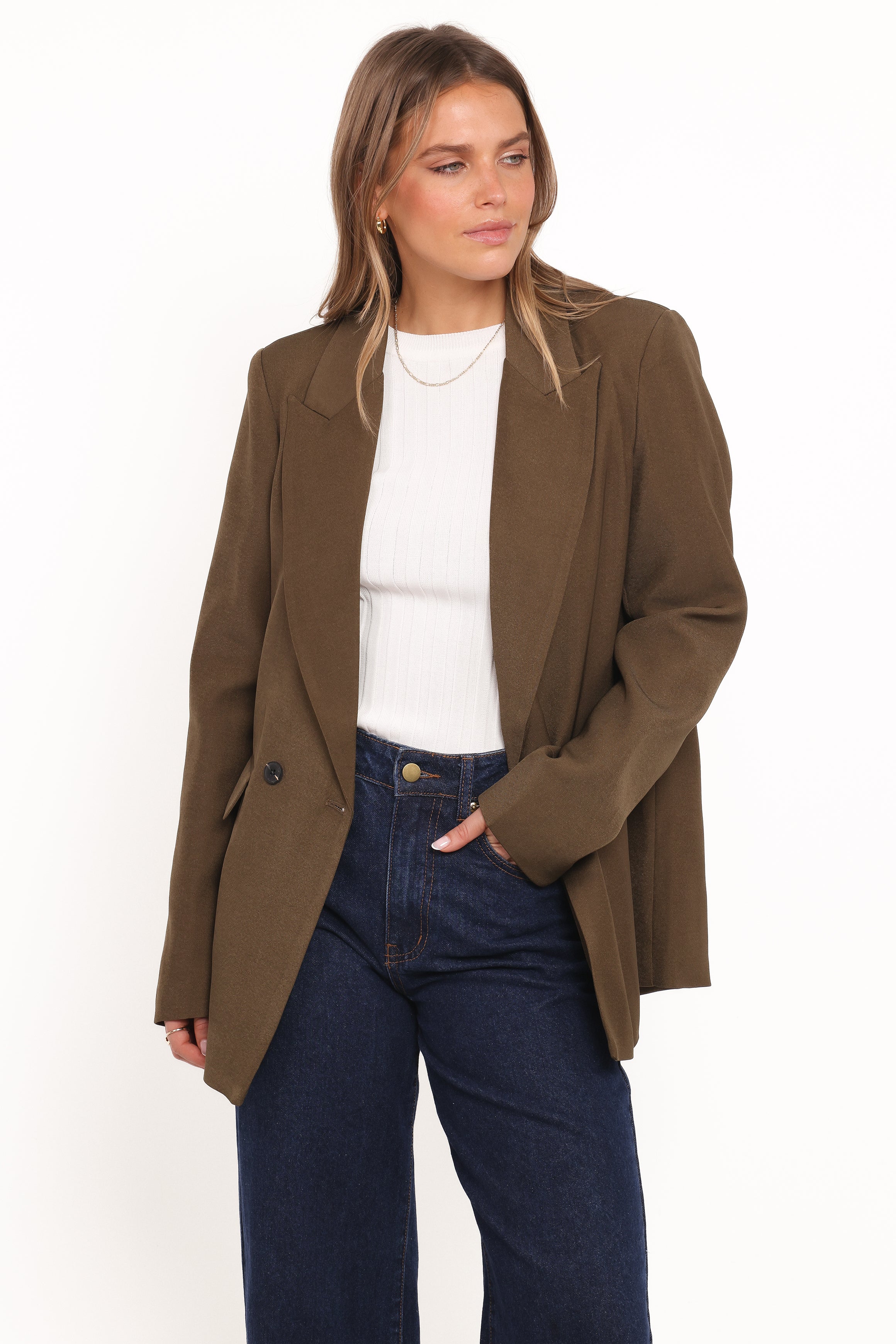 Petal and Pup USA OUTERWEAR Viper Blazer - Olive