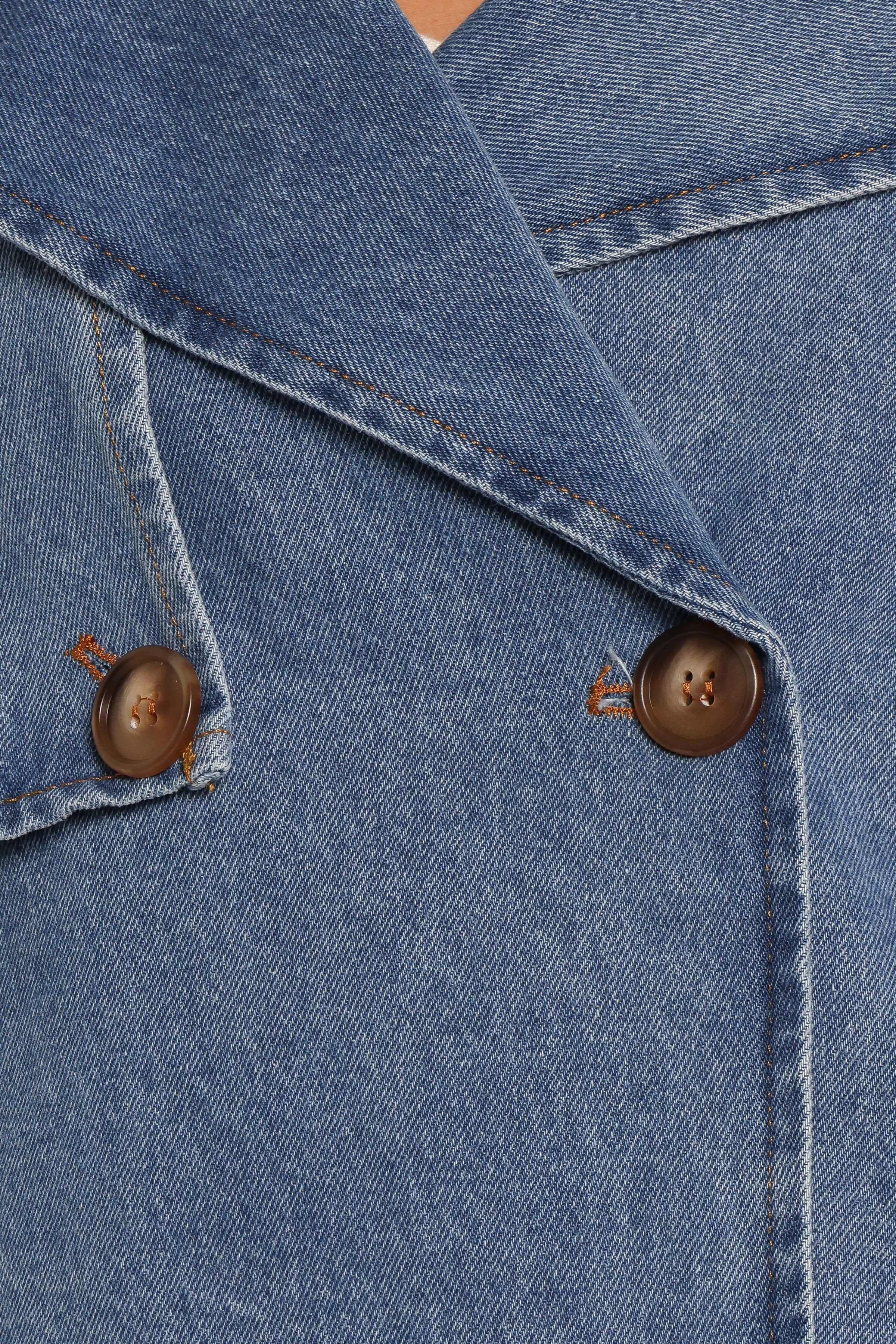 Petal and Pup USA OUTERWEAR Westwood Waist Tie Denim Jacket - Denim (Hold for Rack)
