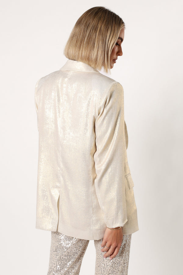 Petal and Pup USA OUTERWEAR Wren Blazer - Cream