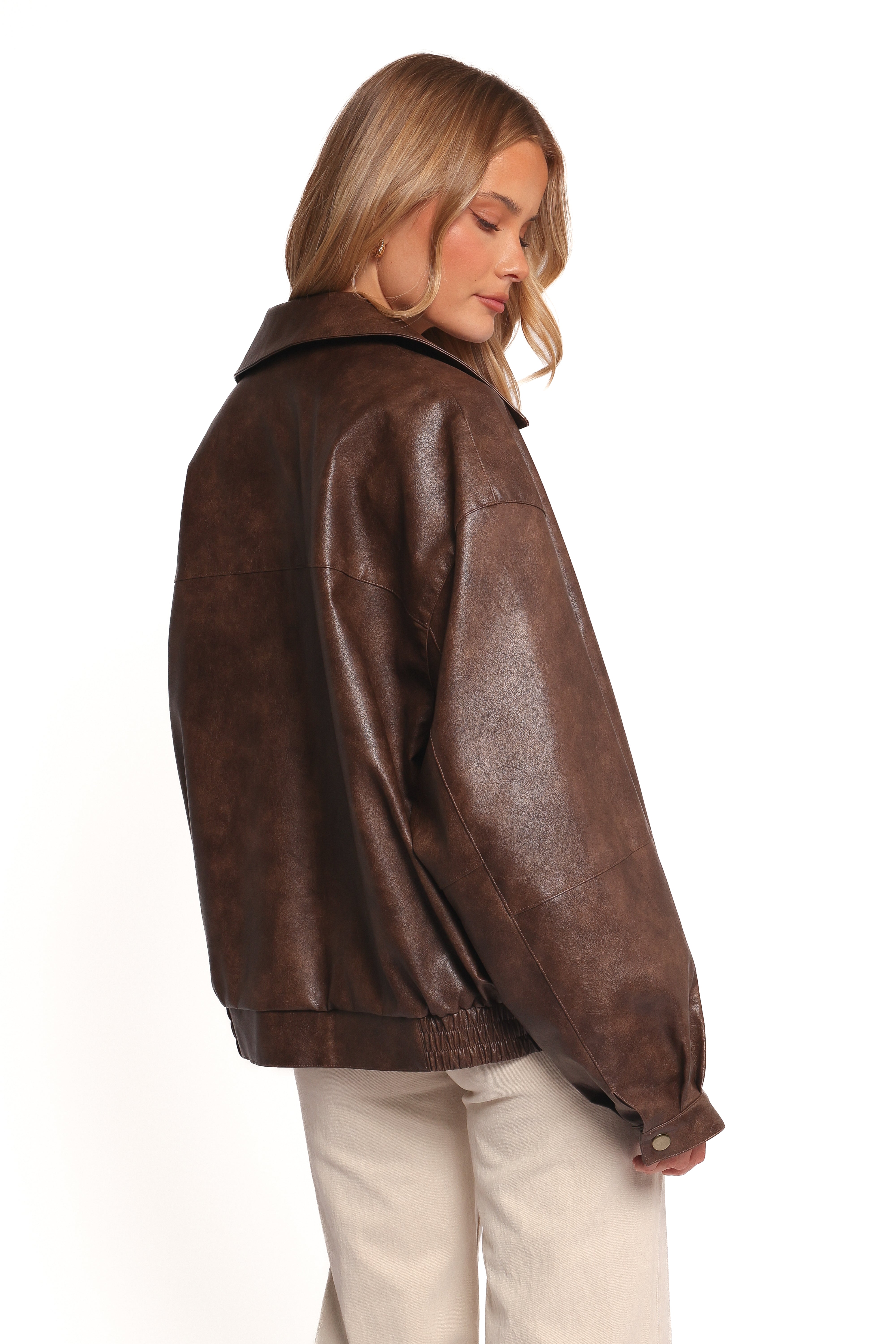 Zoe Bomber Jacket - Brown | Petal & Pup USA