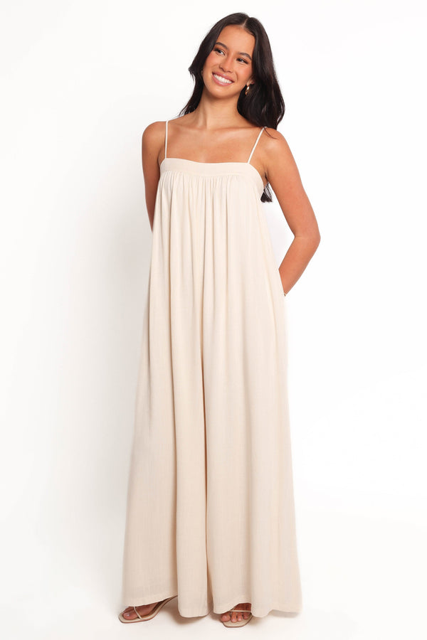 Petal and Pup USA PLAYSUITS Abegail Flowy Jumpsuit - Cream