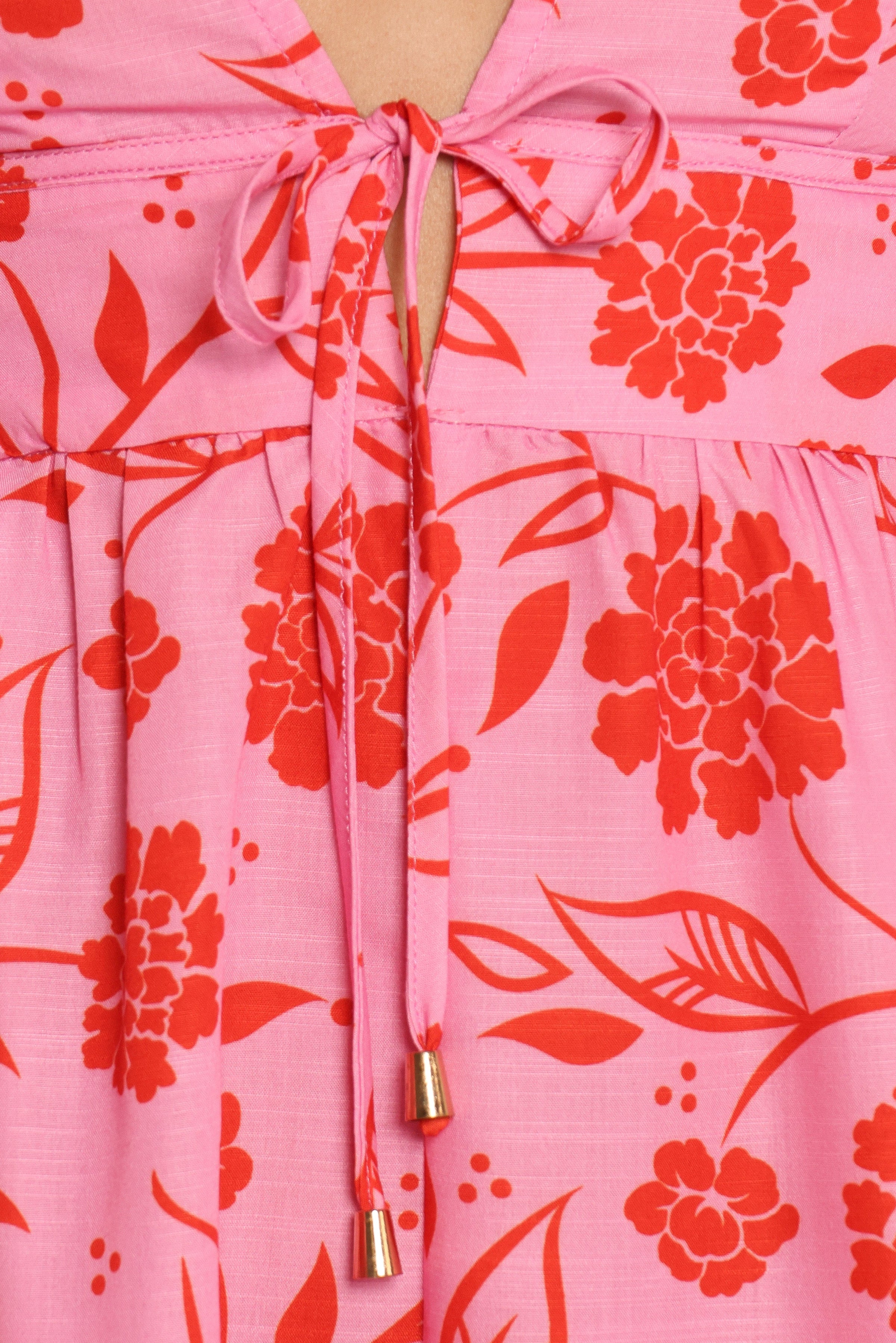 Petal and Pup USA PLAYSUITS Anthea Romper - Pink Red (Hold for Rack)