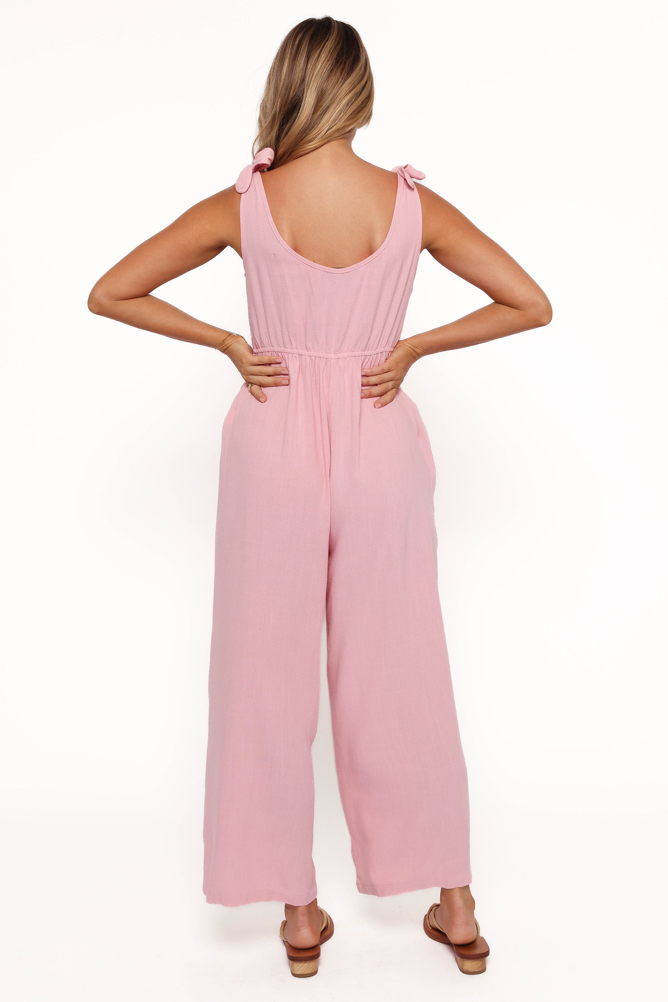Petal and Pup USA PLAYSUITS Ayla Linen Jumpsuit - Pale Pink (Hold for Rack)