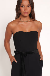 Petal and Pup USA PLAYSUITS Cameron Strapless Jumpsuit - Black