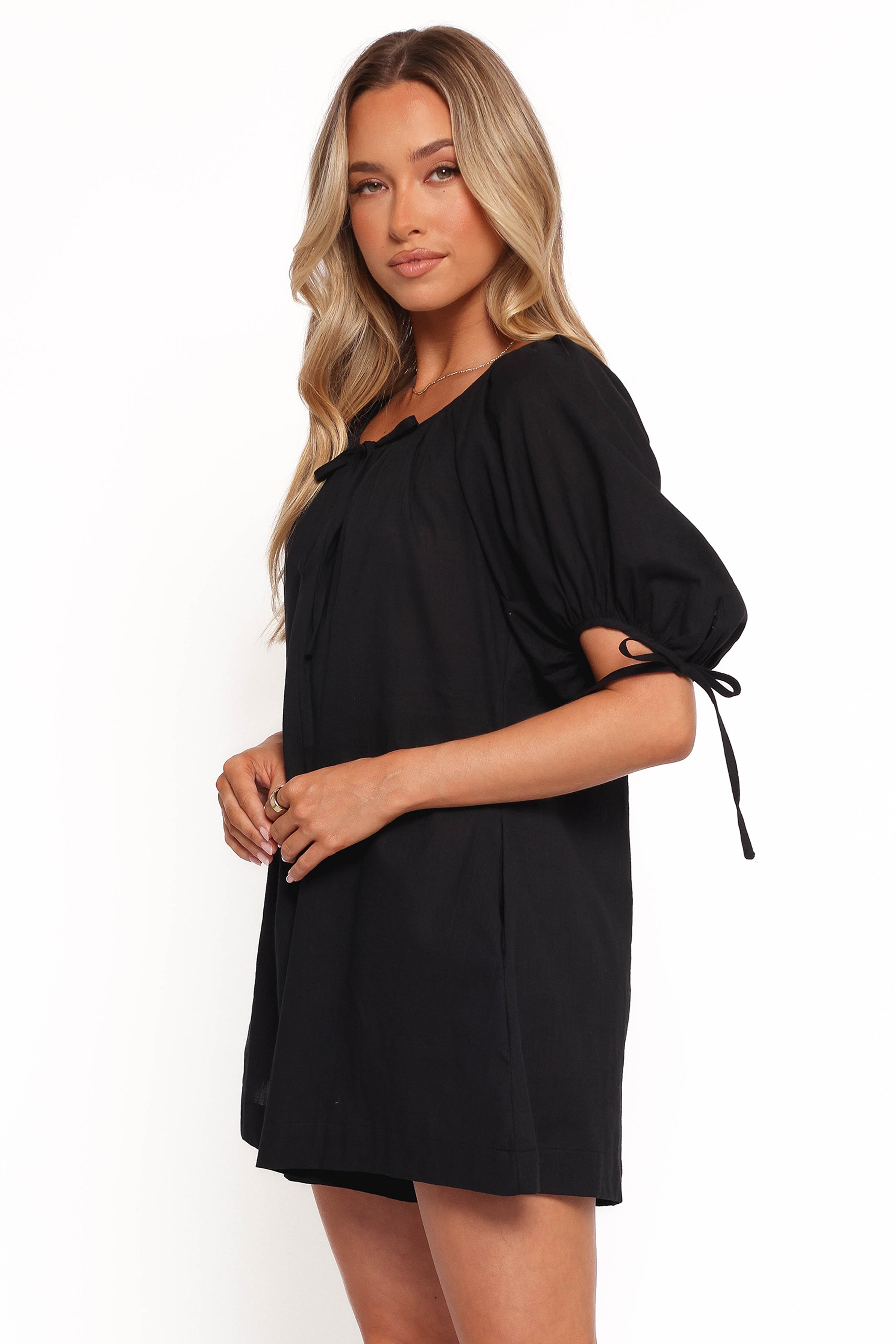 Petal and Pup USA PLAYSUITS Carina Romper - Black (Hold for Rack)
