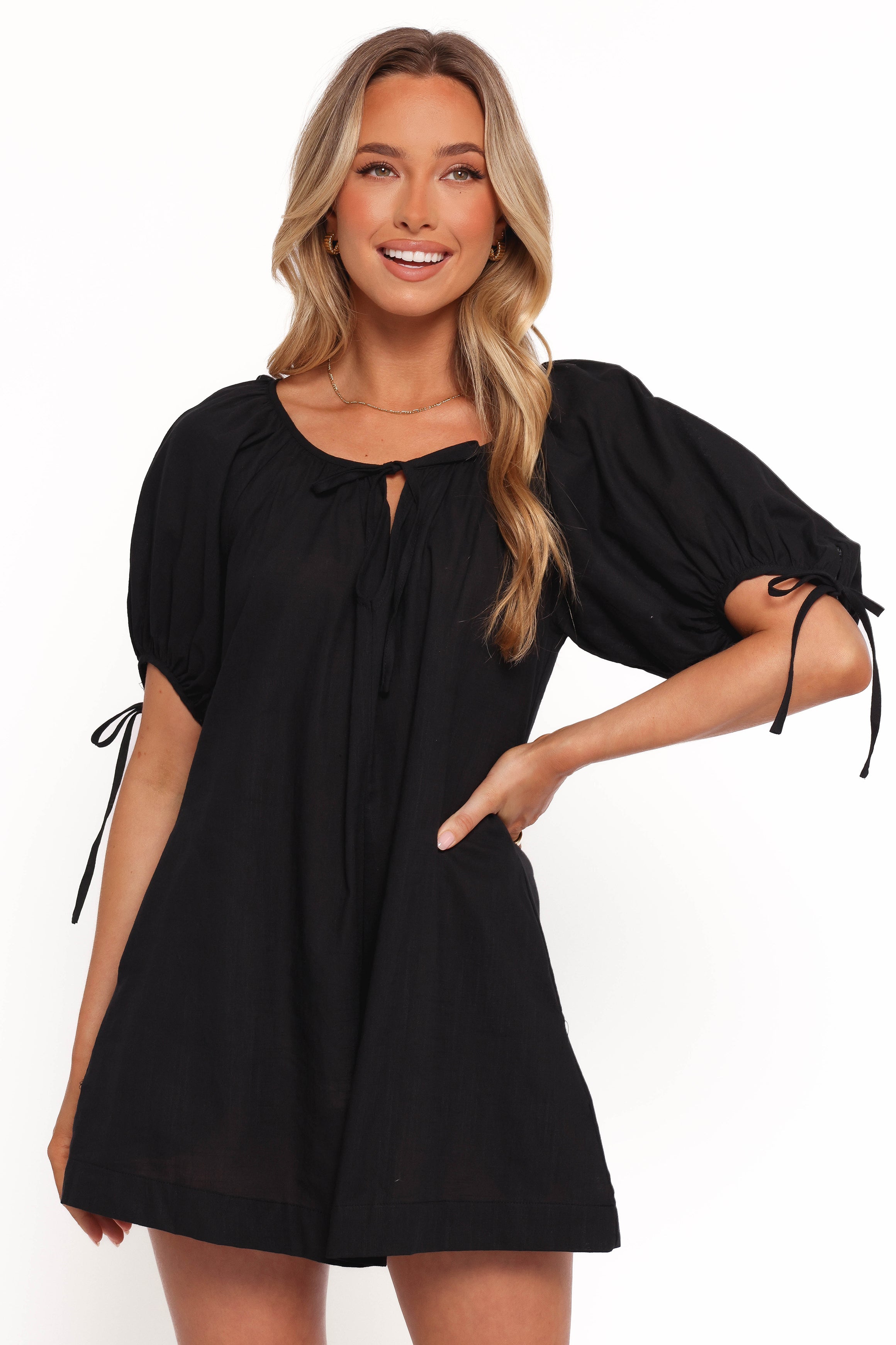Petal and Pup USA PLAYSUITS Carina Romper - Black (Hold for Rack)