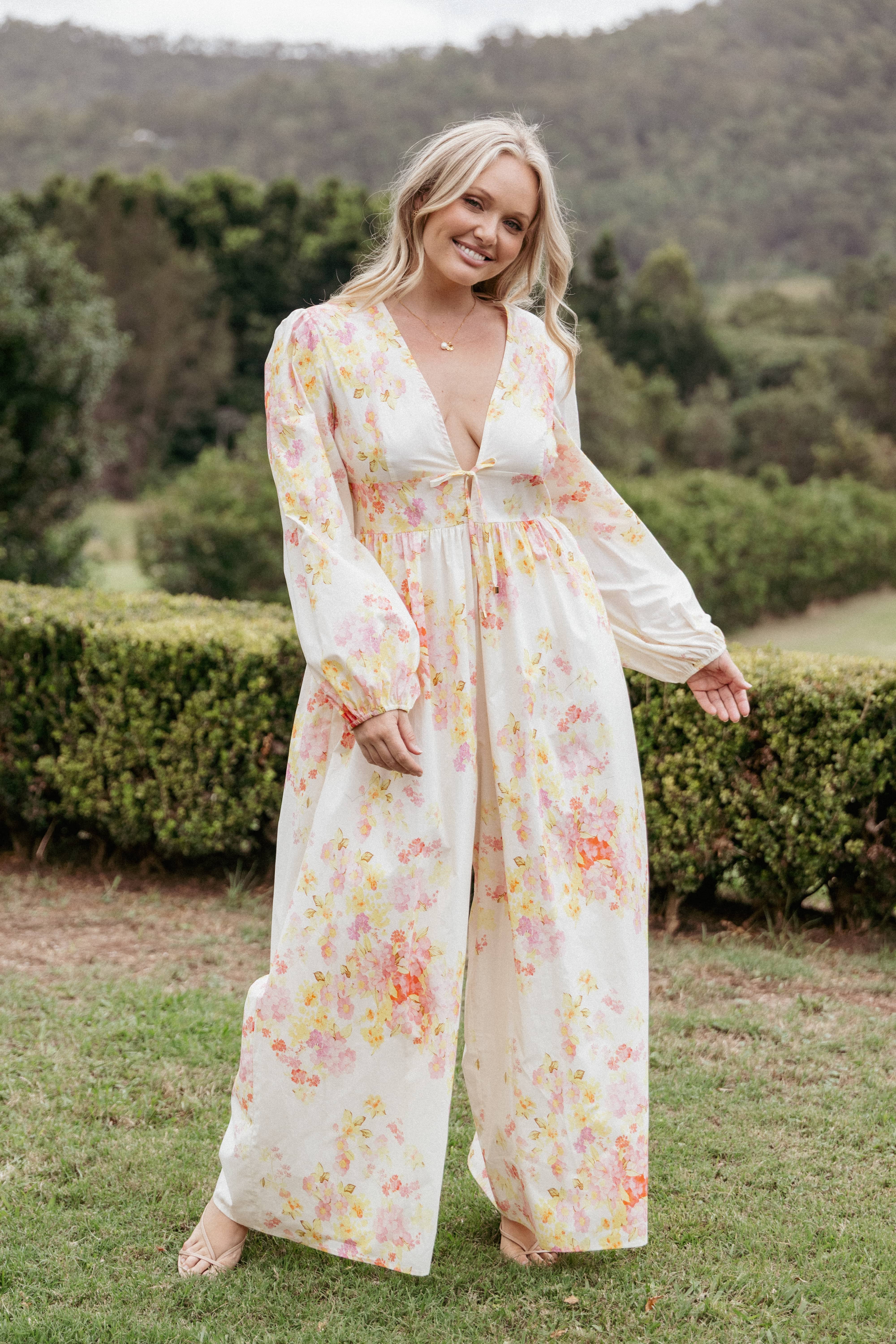 Celestine Jumpsuit - Pink Floral | Petal & Pup USA