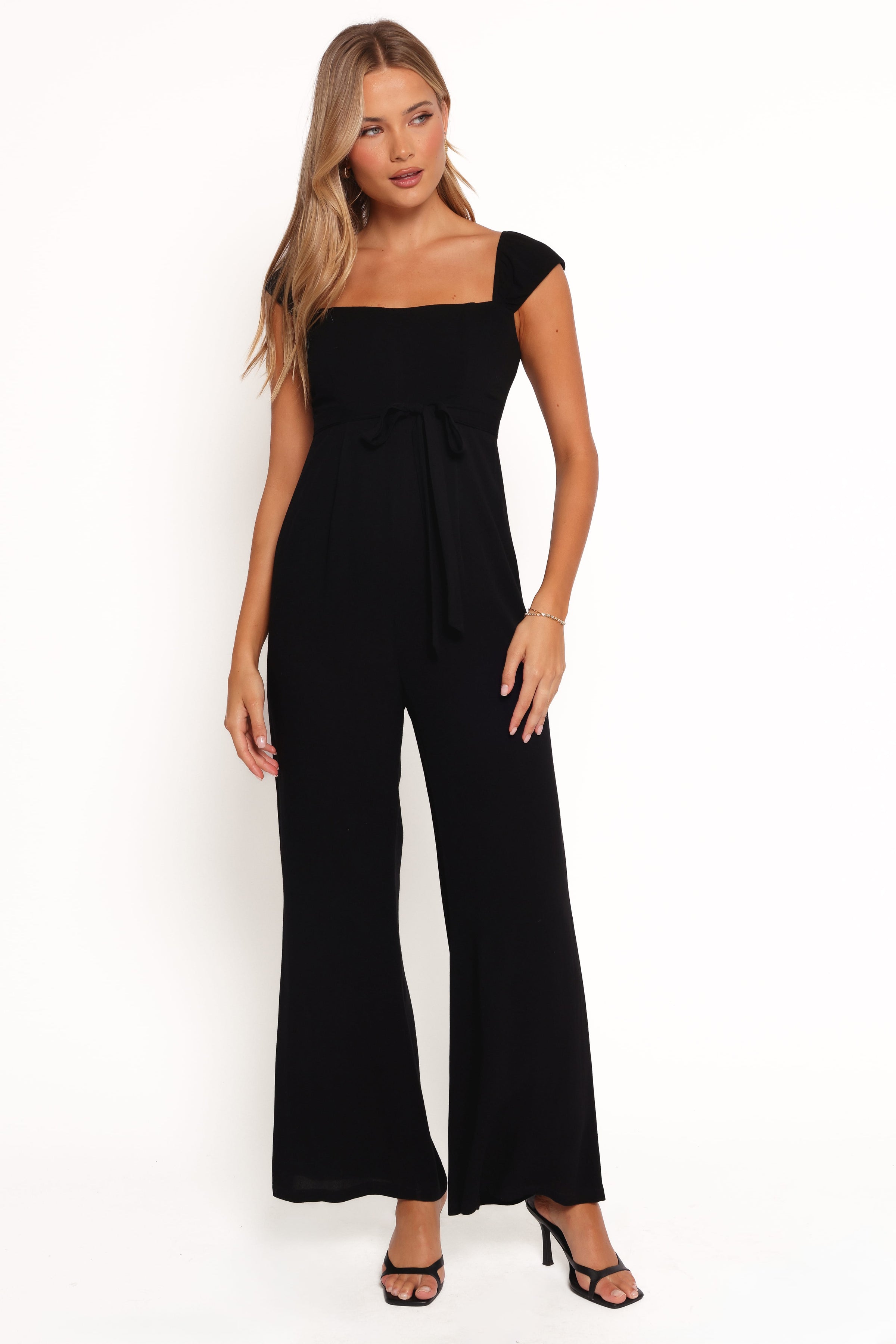 Petal and Pup USA PLAYSUITS Crosby Jumpsuit - Black (Hold for Rack)