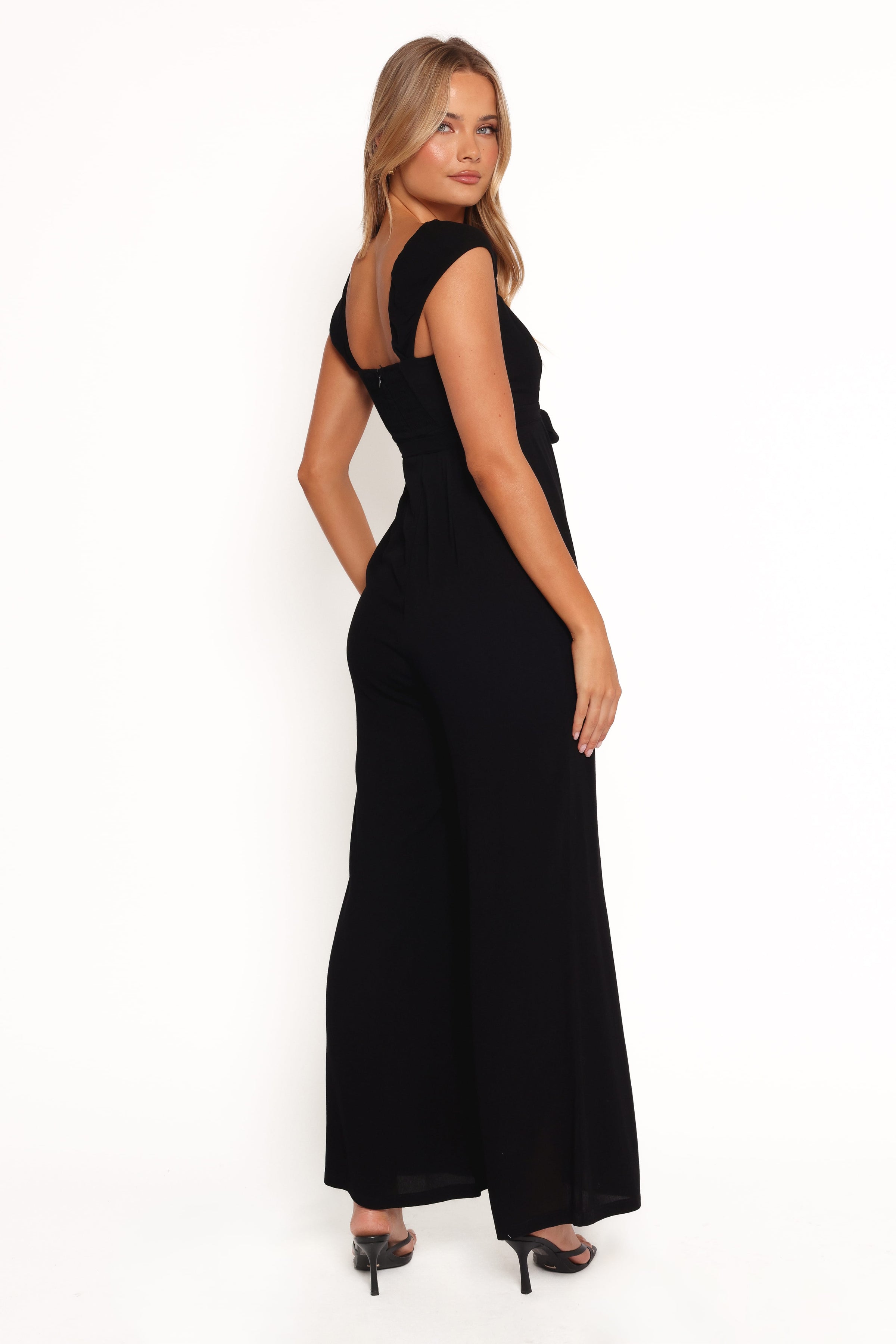 Petal and Pup USA PLAYSUITS Crosby Jumpsuit - Black (Hold for Rack)