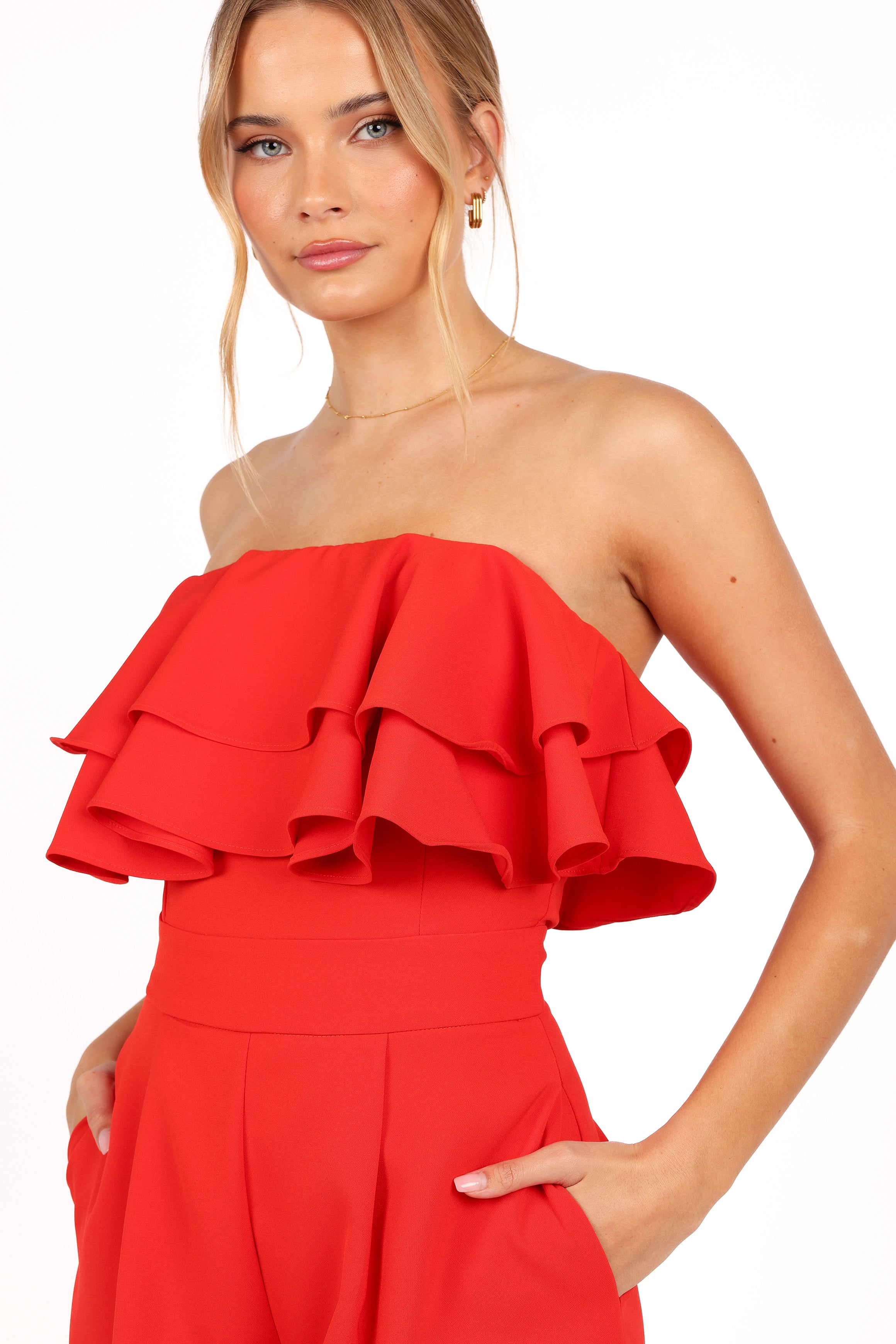 Petal and Pup USA PLAYSUITS Elliott Romper - Red