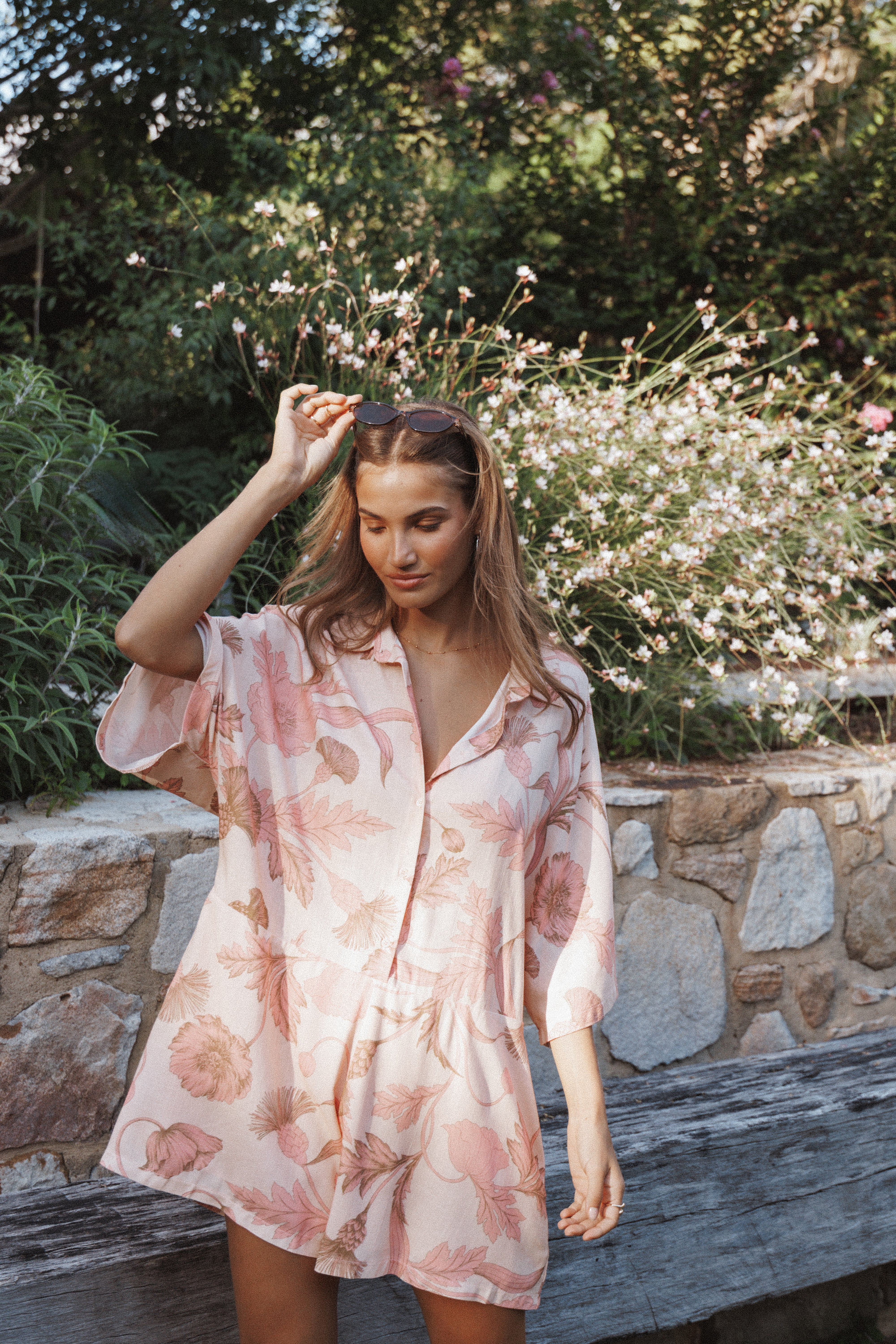 Petal and Pup USA PLAYSUITS Ellisa Romper - Pink Floral